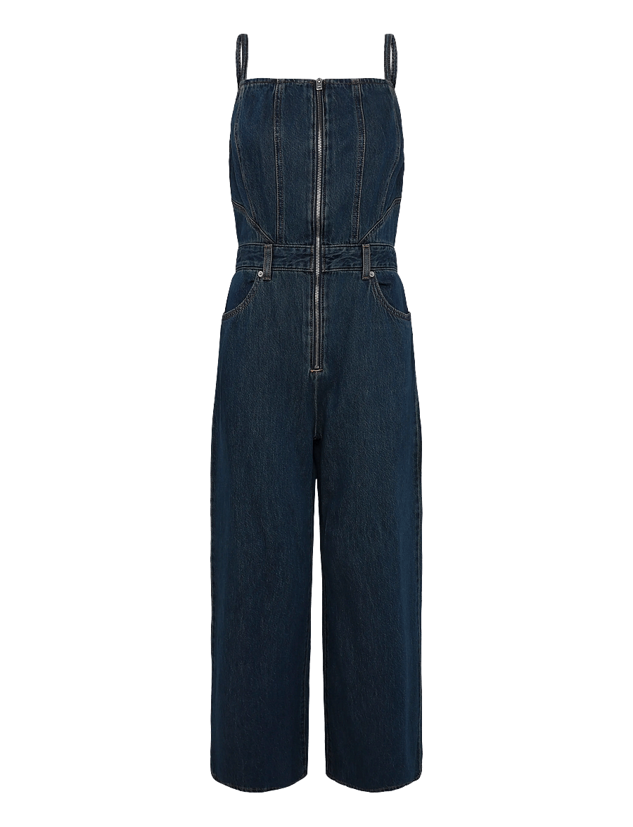 Levi's® - SEAMED JUMPSUIT CASH OUT STONE - combinaisons - med indigo - worn in - 0