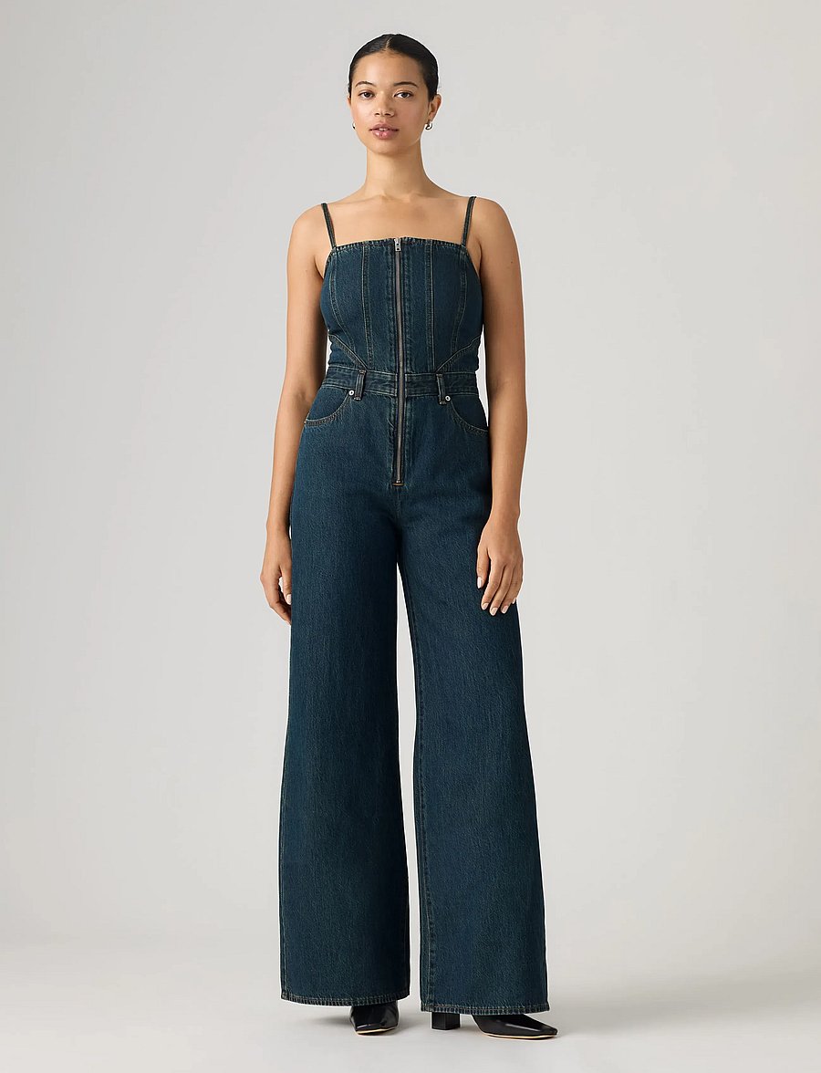 Levi's® - SEAMED JUMPSUIT CASH OUT STONE - jumpsuits - med indigo - worn in - 3