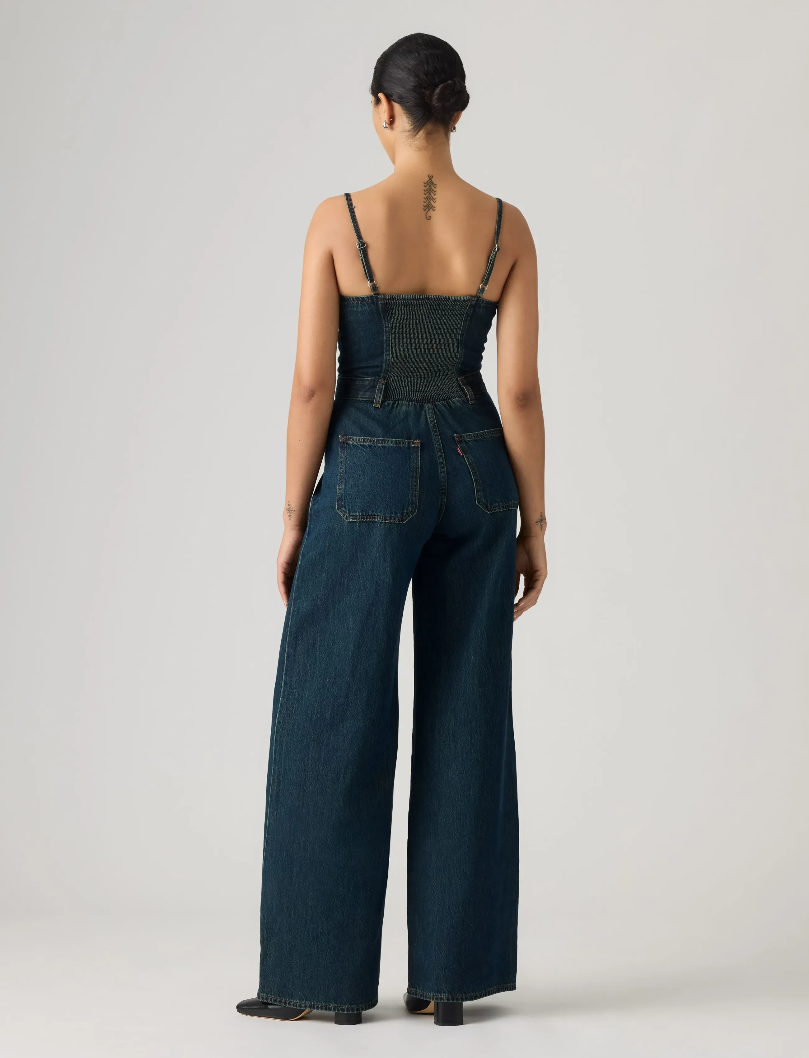 Levi's® - SEAMED JUMPSUIT CASH OUT STONE - jumpsuits - med indigo - worn in - 4