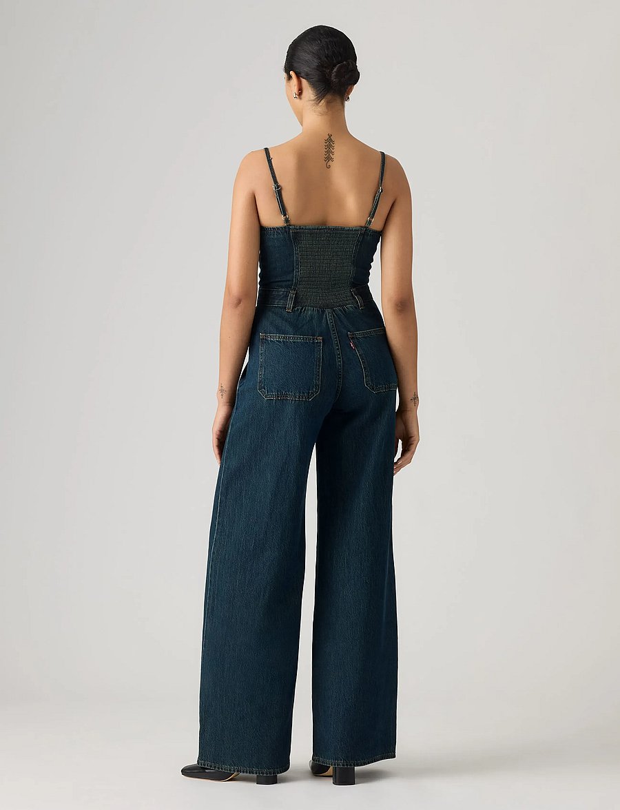 Levi's® - SEAMED JUMPSUIT CASH OUT STONE - jumpsuits - med indigo - worn in - 4