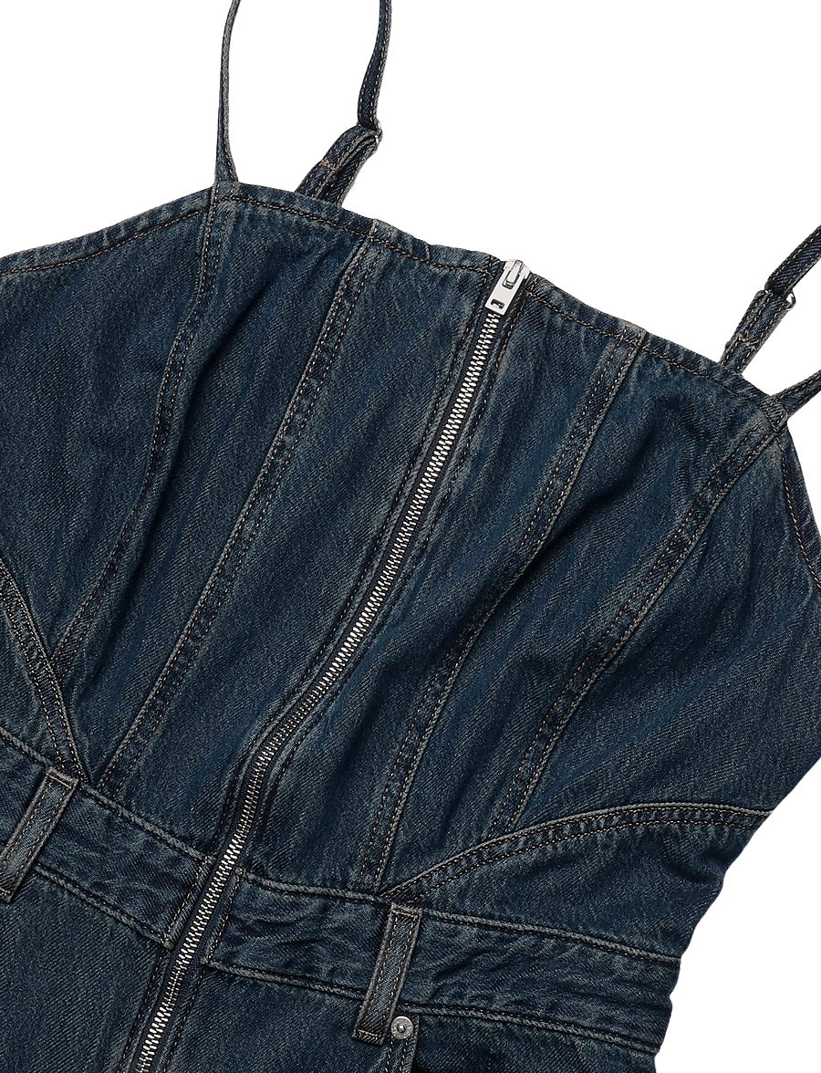 Levi's® - SEAMED JUMPSUIT CASH OUT STONE - combinaisons - med indigo - worn in - 2