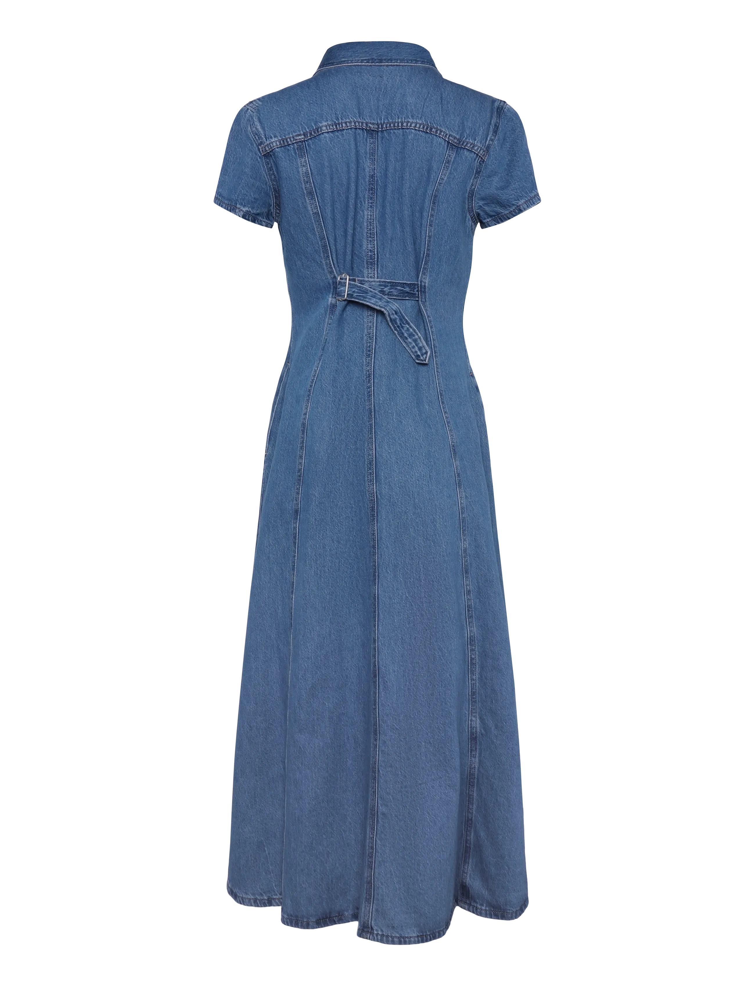 Levi's® - SS FIT AND FLARE WESTERN DRESS - jeansklänningar - med indigo - flat finish - 1