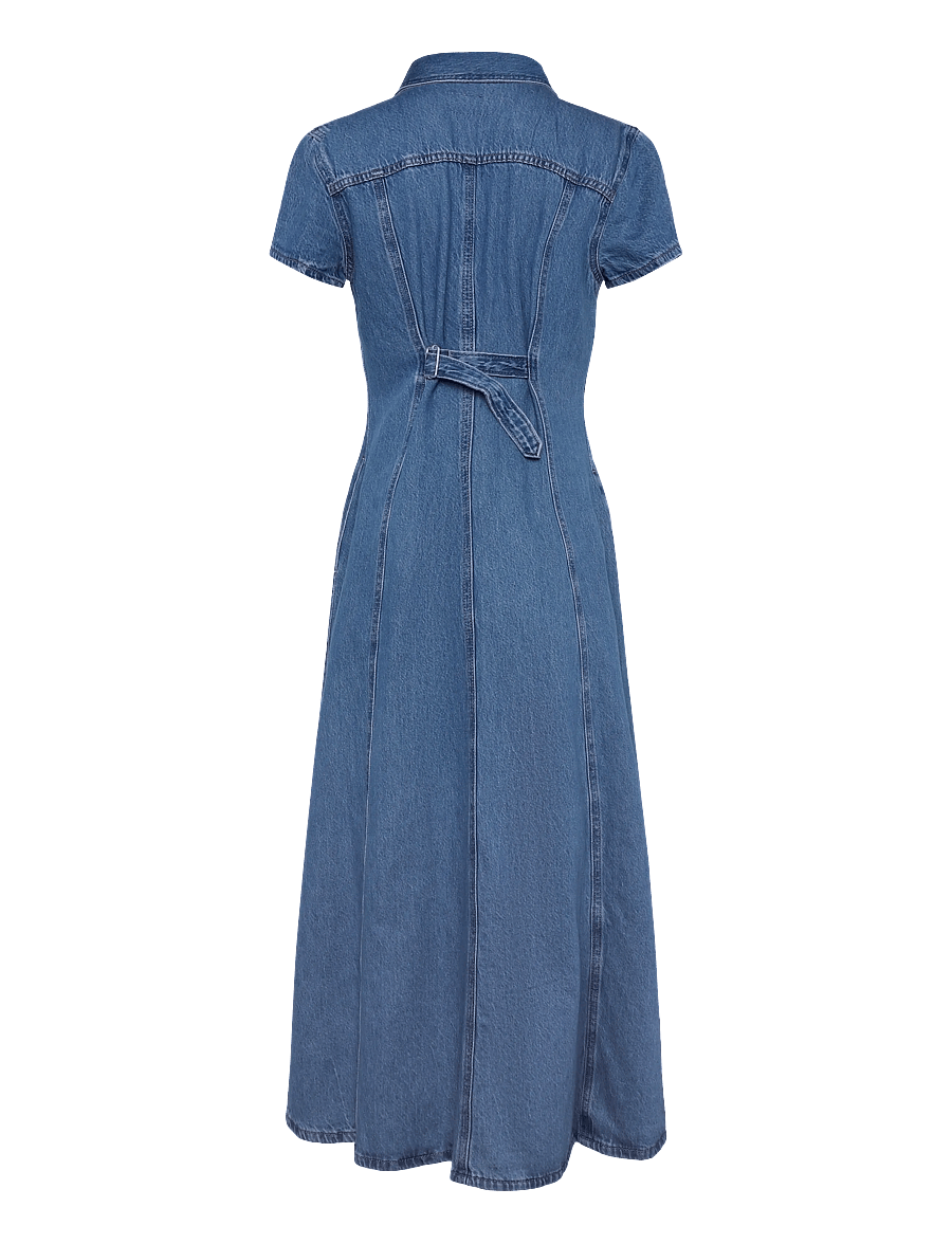 Levi's® - SS FIT AND FLARE WESTERN DRESS - jeansklänningar - med indigo - flat finish - 1