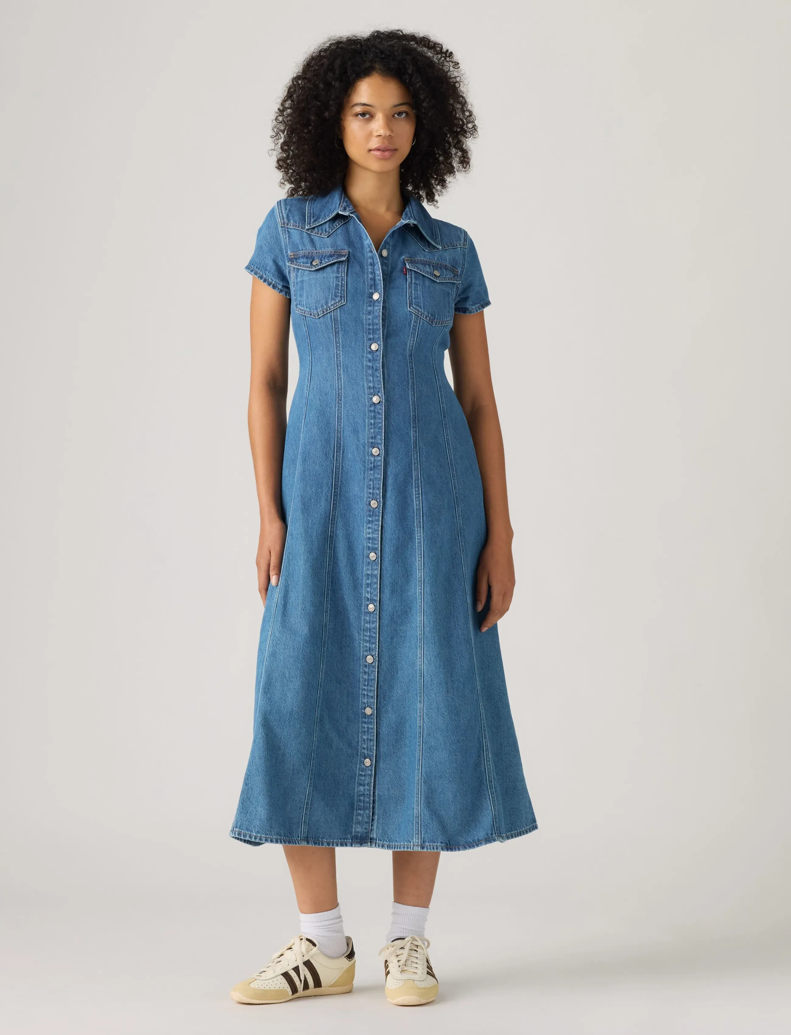 LEVIS ® Ss Fit And Flare Western Dress sommarklänningar dam – bild 2