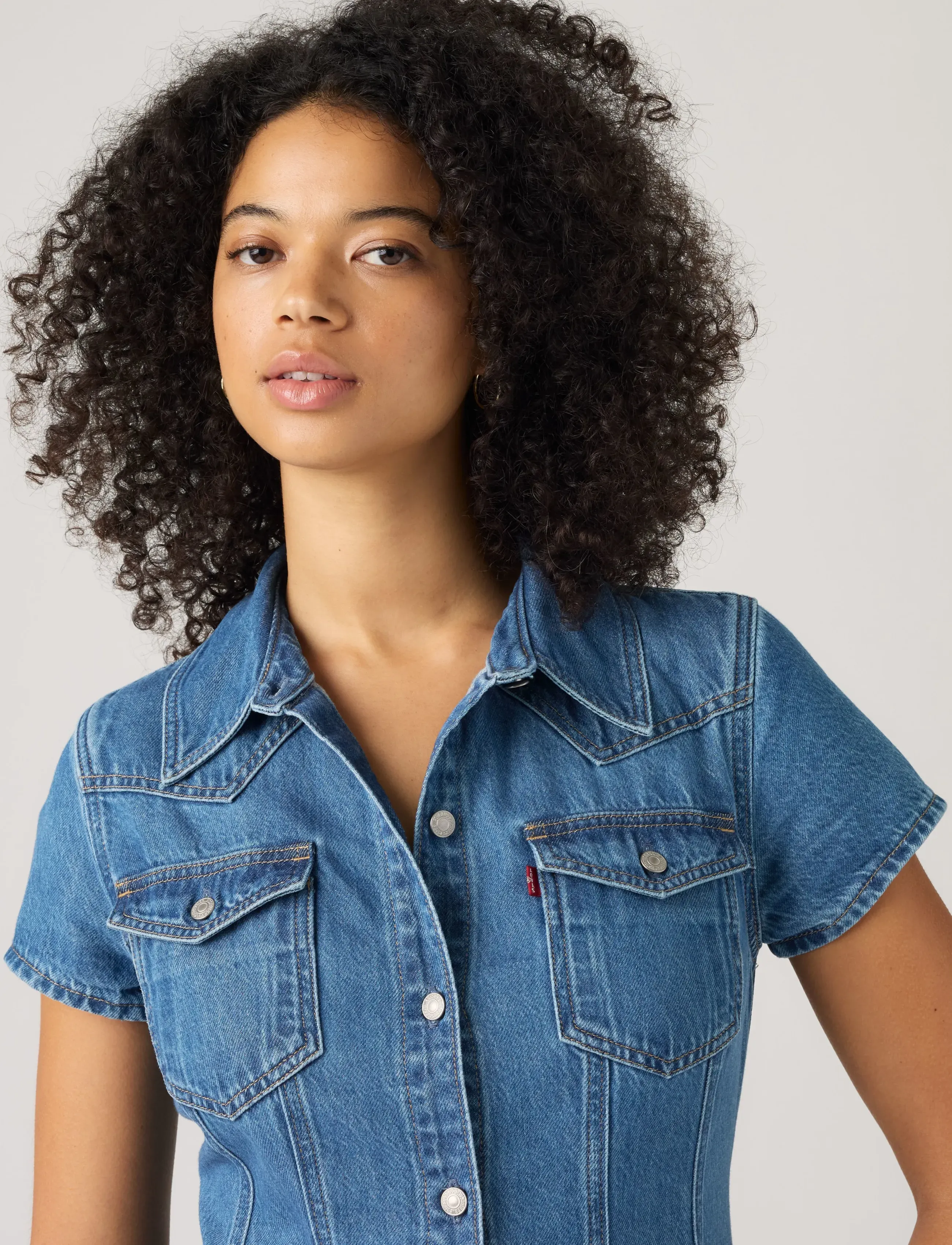 LEVIS ® Ss Fit And Flare Western Dress sommarklänningar dam – bild 4