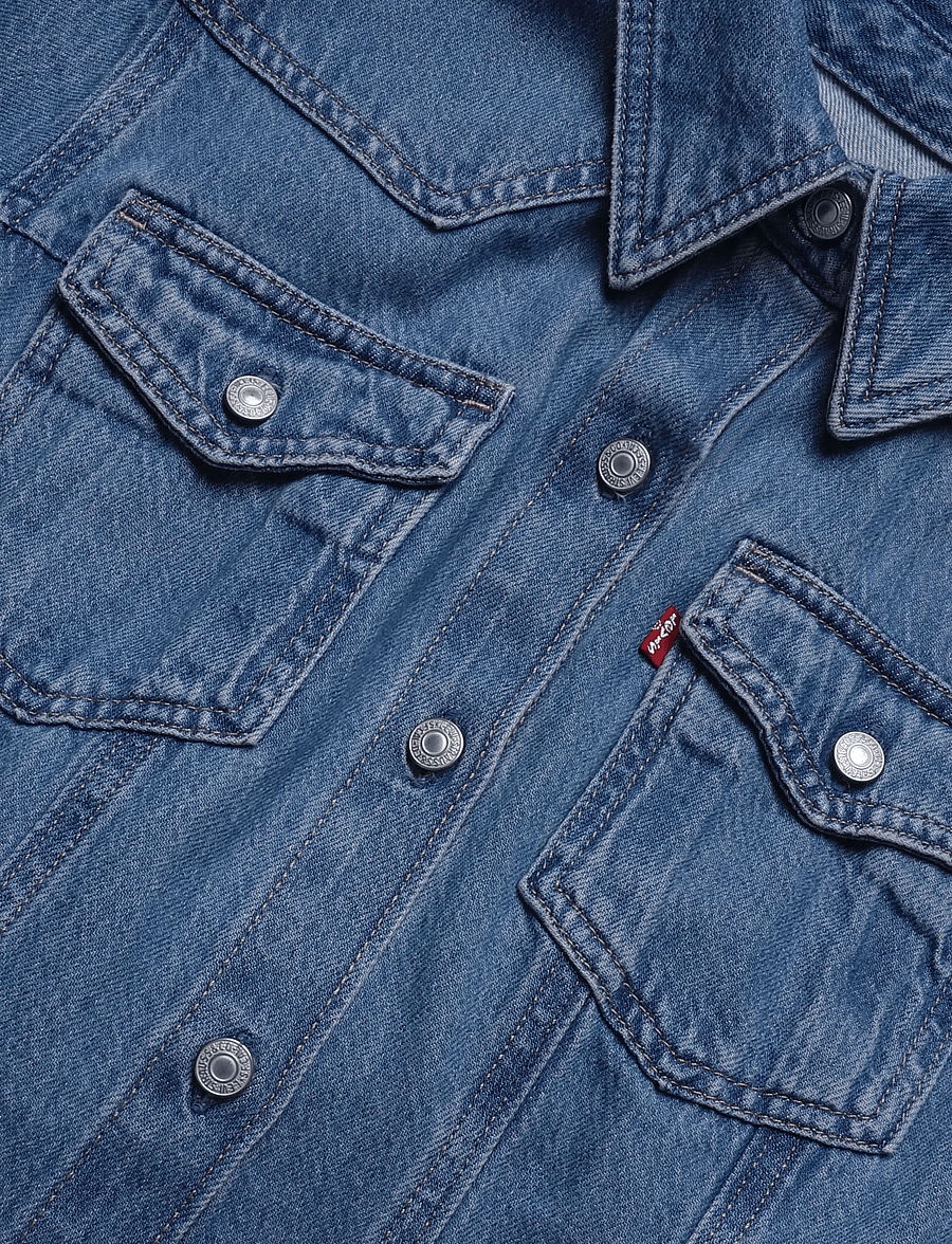 Levi's® - SS FIT AND FLARE WESTERN DRESS - jeansklänningar - med indigo - flat finish - 2