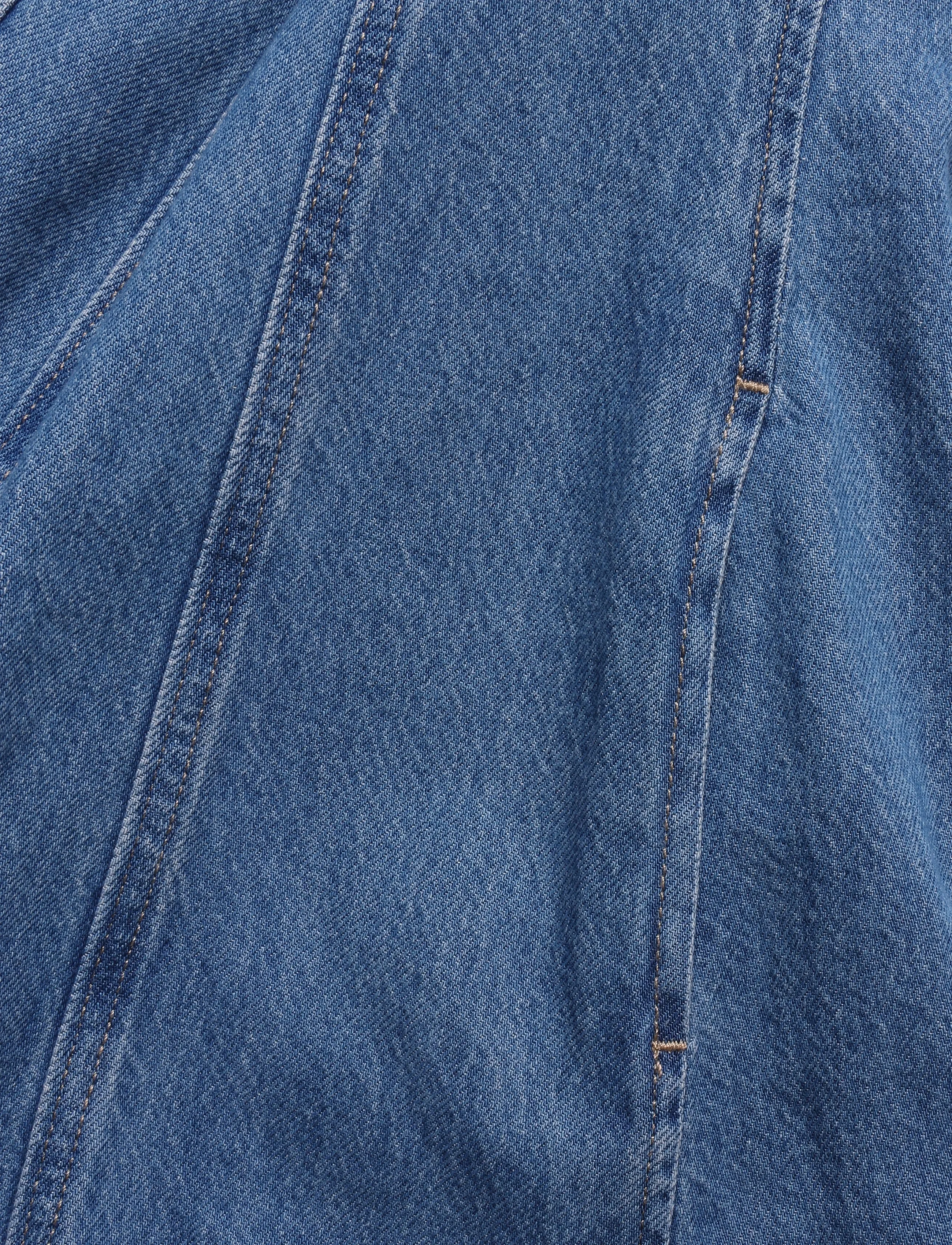 Levi's® - SS FIT AND FLARE WESTERN DRESS - jeansklänningar - med indigo - flat finish - 3