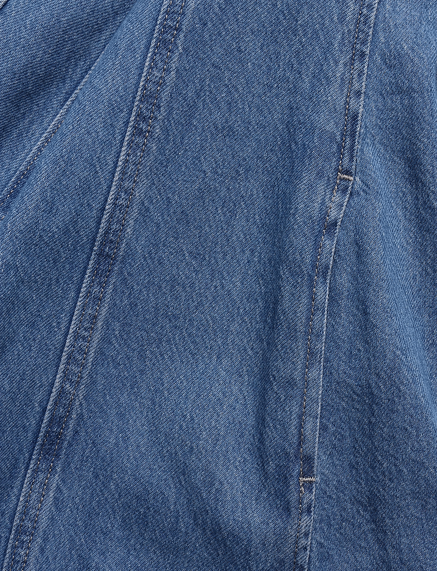Levi's® - SS FIT AND FLARE WESTERN DRESS - jeansklänningar - med indigo - flat finish - 3