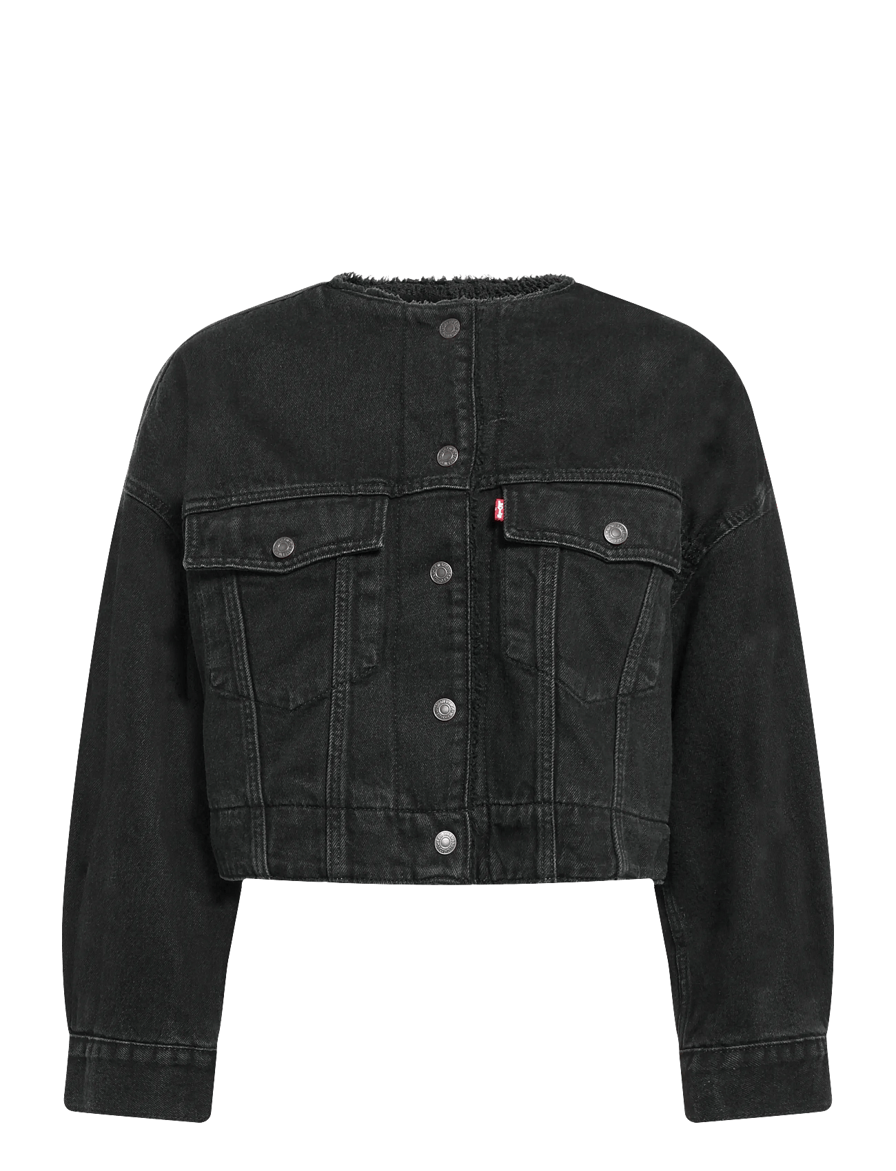 Levi`s® - Collarless Crop Sherpa Trucker