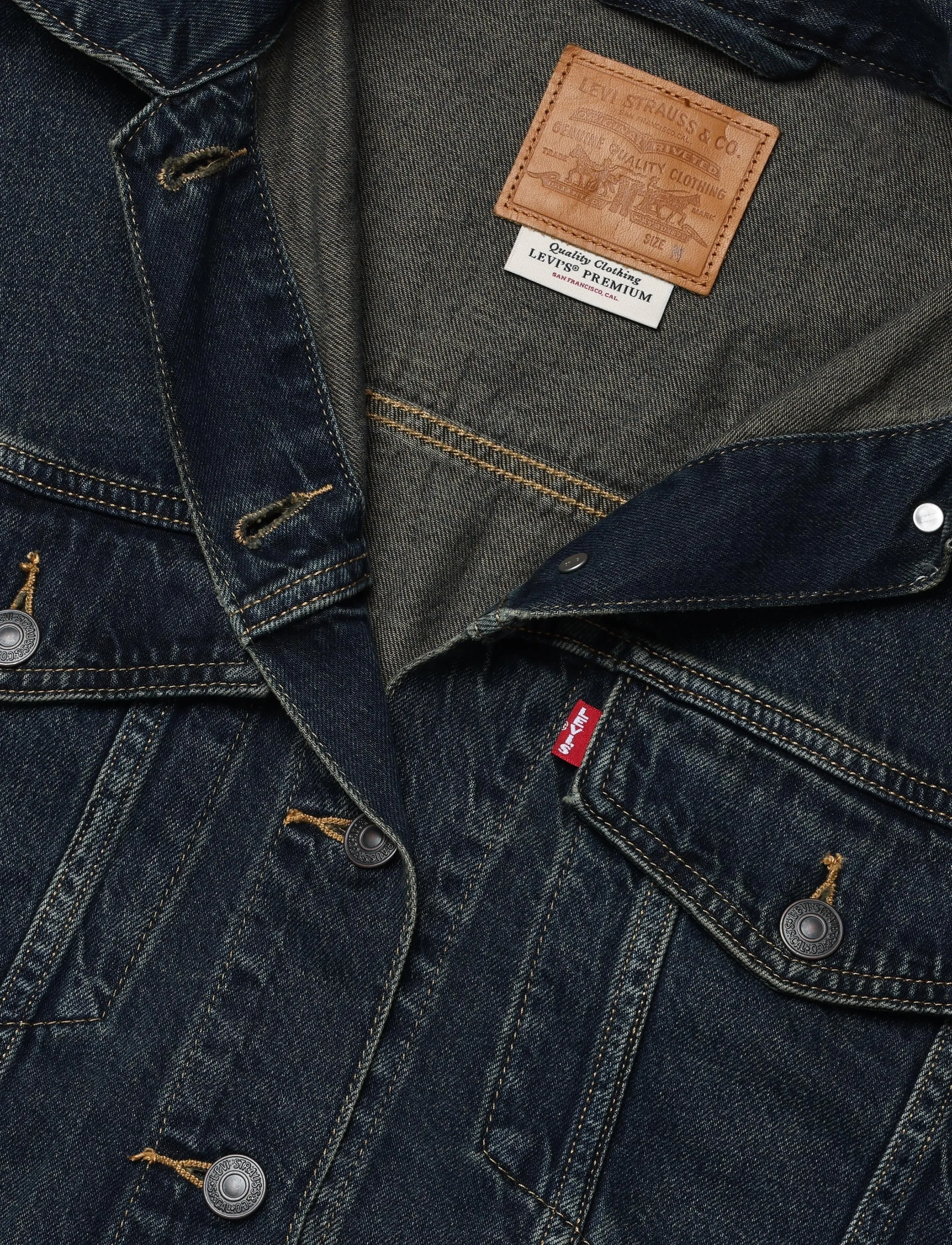 Levi's® - LOOSE CROP TRUCKER HIGH VIBRAT - vorjakkar - dark indigo - worn in - 2