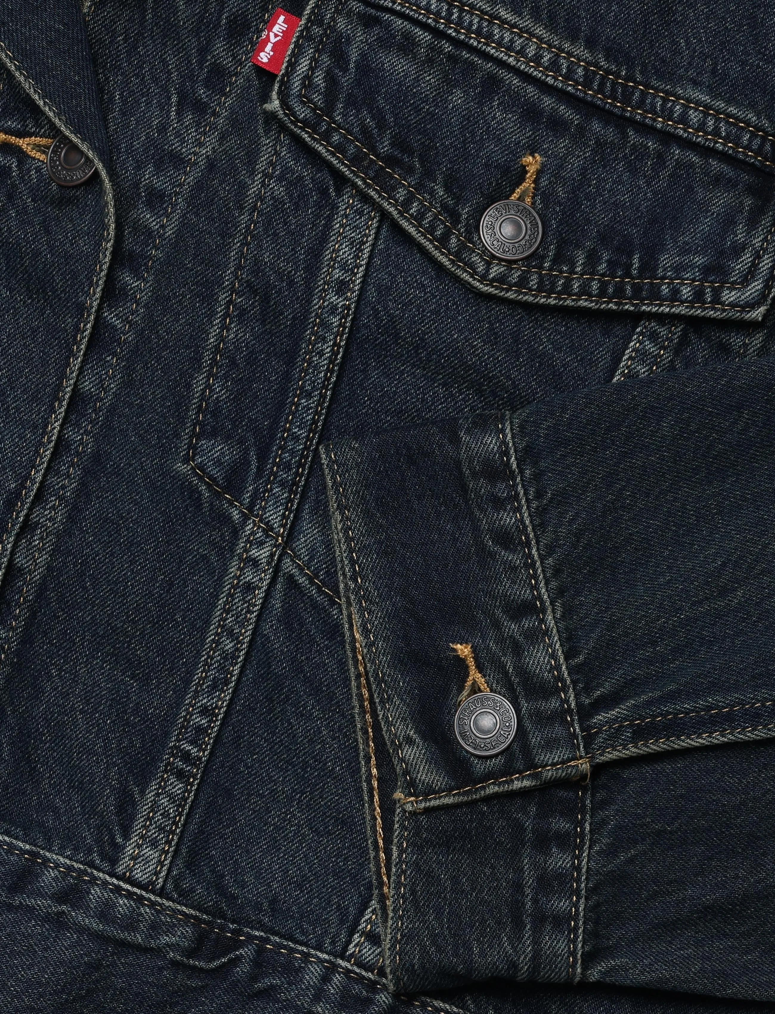 Levi's® - LOOSE CROP TRUCKER HIGH VIBRAT - vorjakkar - dark indigo - worn in - 3
