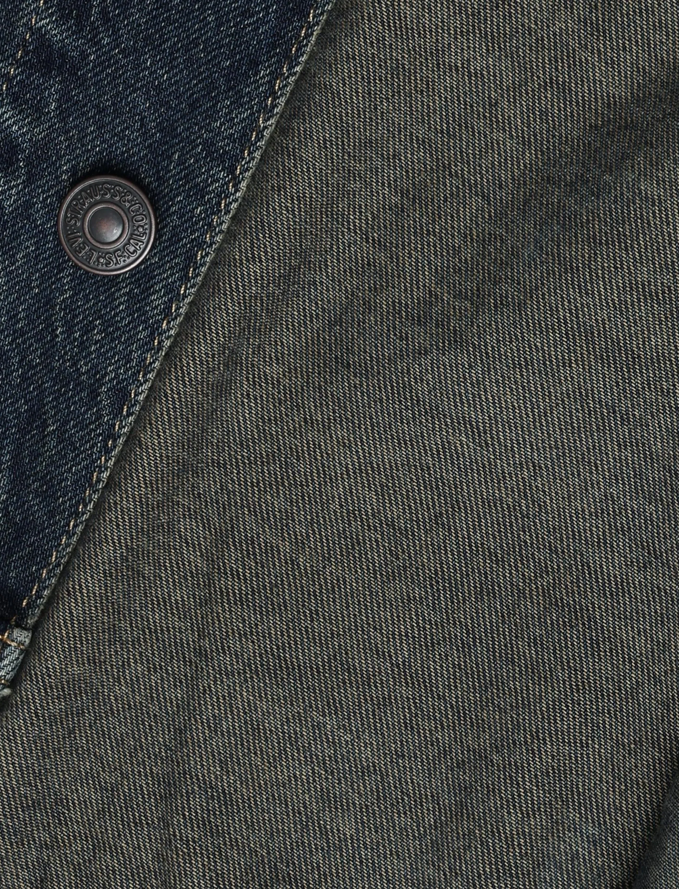 Levi's® - LOOSE CROP TRUCKER HIGH VIBRAT - vorjakkar - dark indigo - worn in - 4
