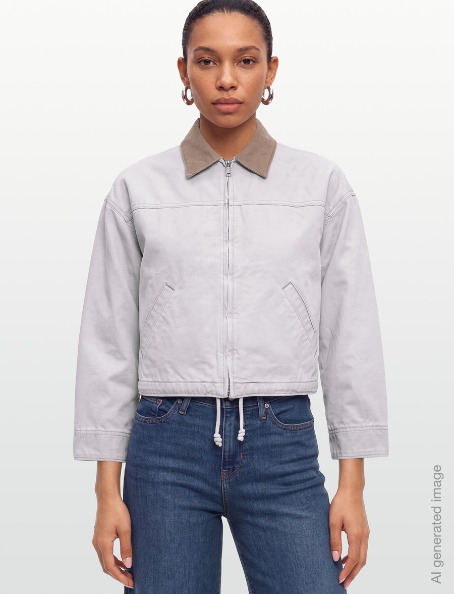 Levi's® - LOOSE WORKWEAR JACKET CANVAS V - utility jackets - greys - 3