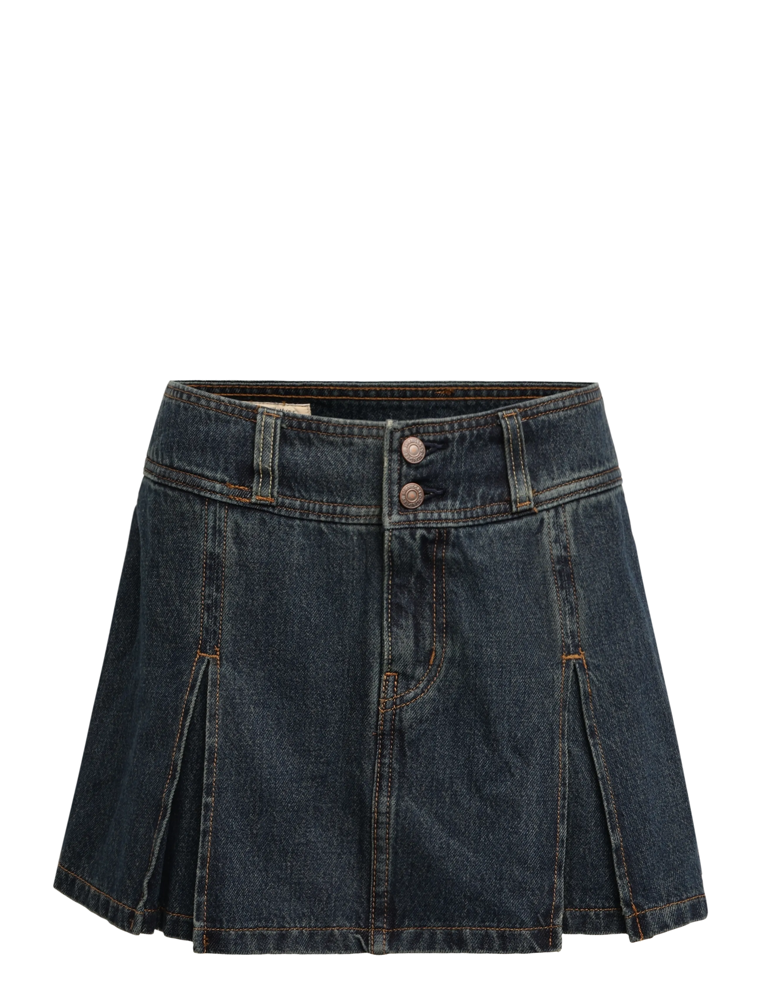 Levi's® INVERTED PLEAT MINI HAPPY TALE - Nederdele - DARK INDIGO - FLAT FINISH / navy