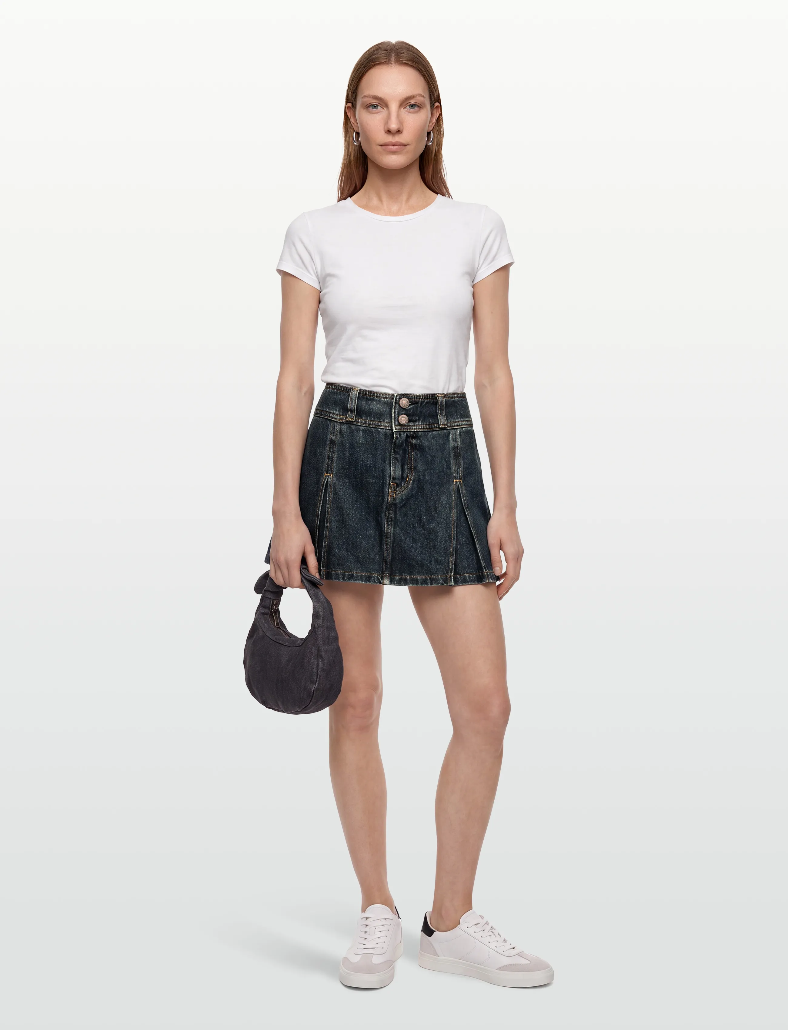 Levi's Inverted Pleat Mini Happy Tale, 27, Röcke, Marineblau - Short Frauen