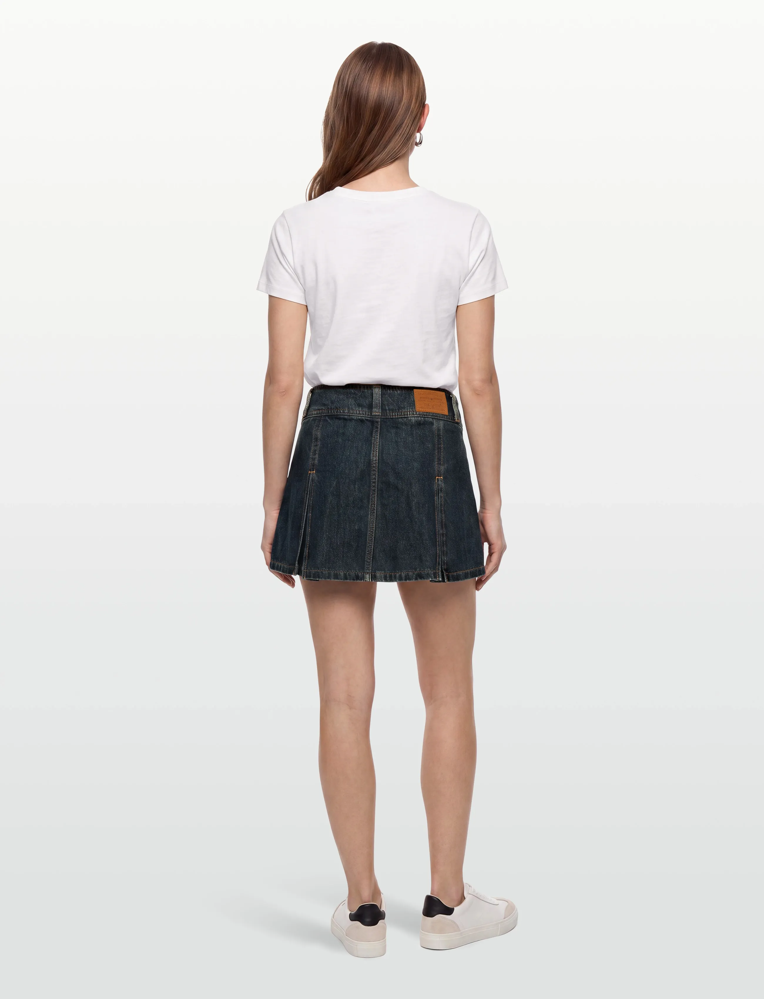 Levi's® - INVERTED PLEAT MINI HAPPY TALE - pleated skirts - dark indigo - flat finish - 4
