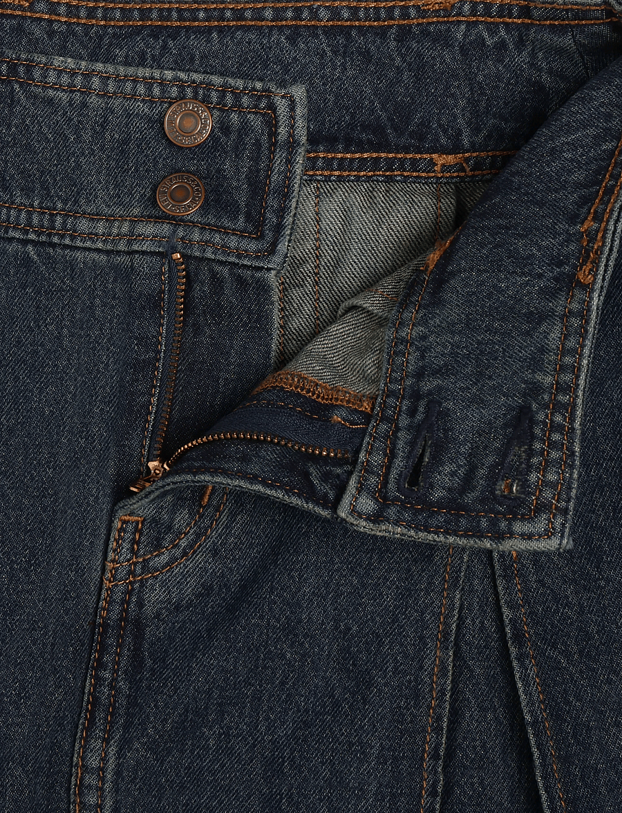 Levi's® - INVERTED PLEAT MINI HAPPY TALE - plisserade kjolar - dark indigo - flat finish - 2
