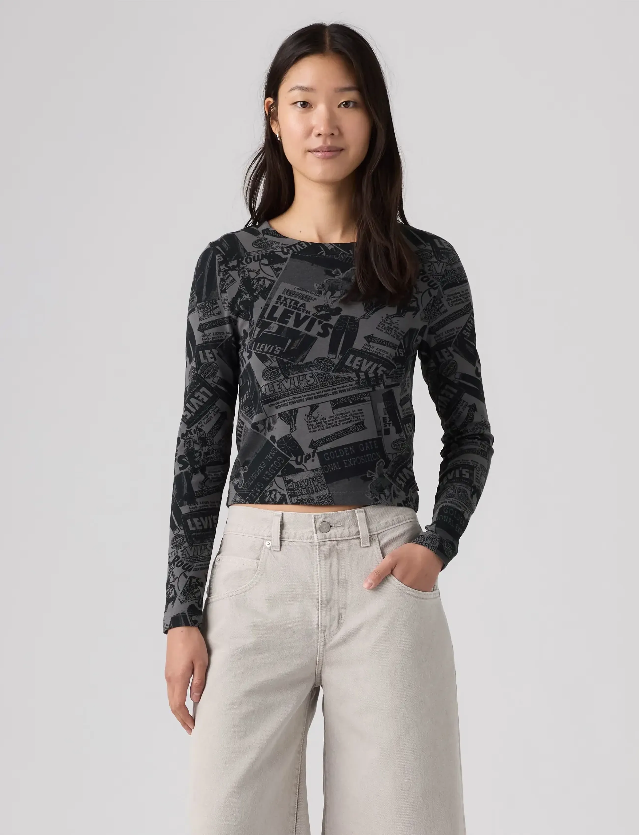 Levi's® - GR ESSENTIAL BABY LS LS HERITA - langærmede toppe - blacks - 3