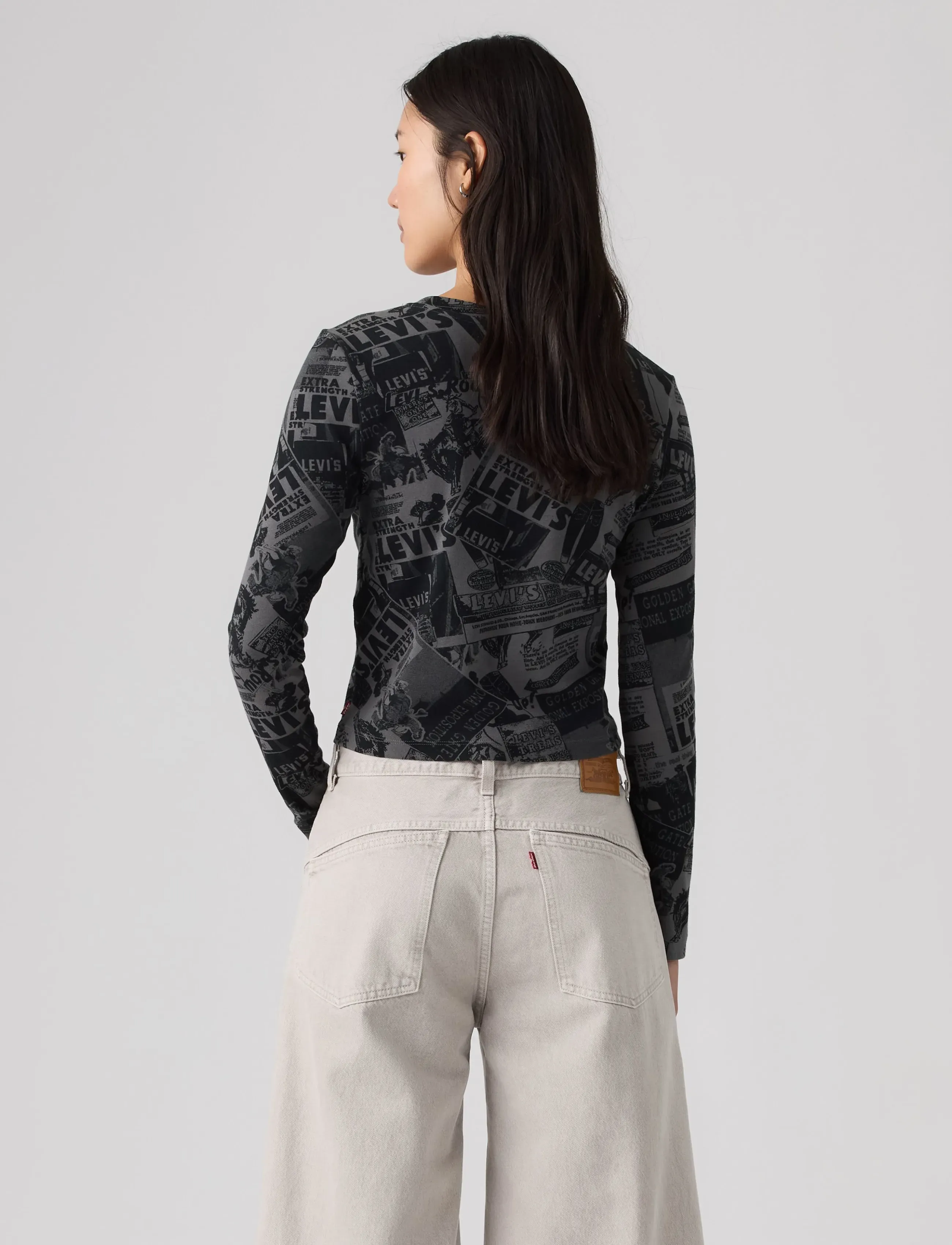 Levi's® - GR ESSENTIAL BABY LS LS HERITA - langærmede toppe - blacks - 4