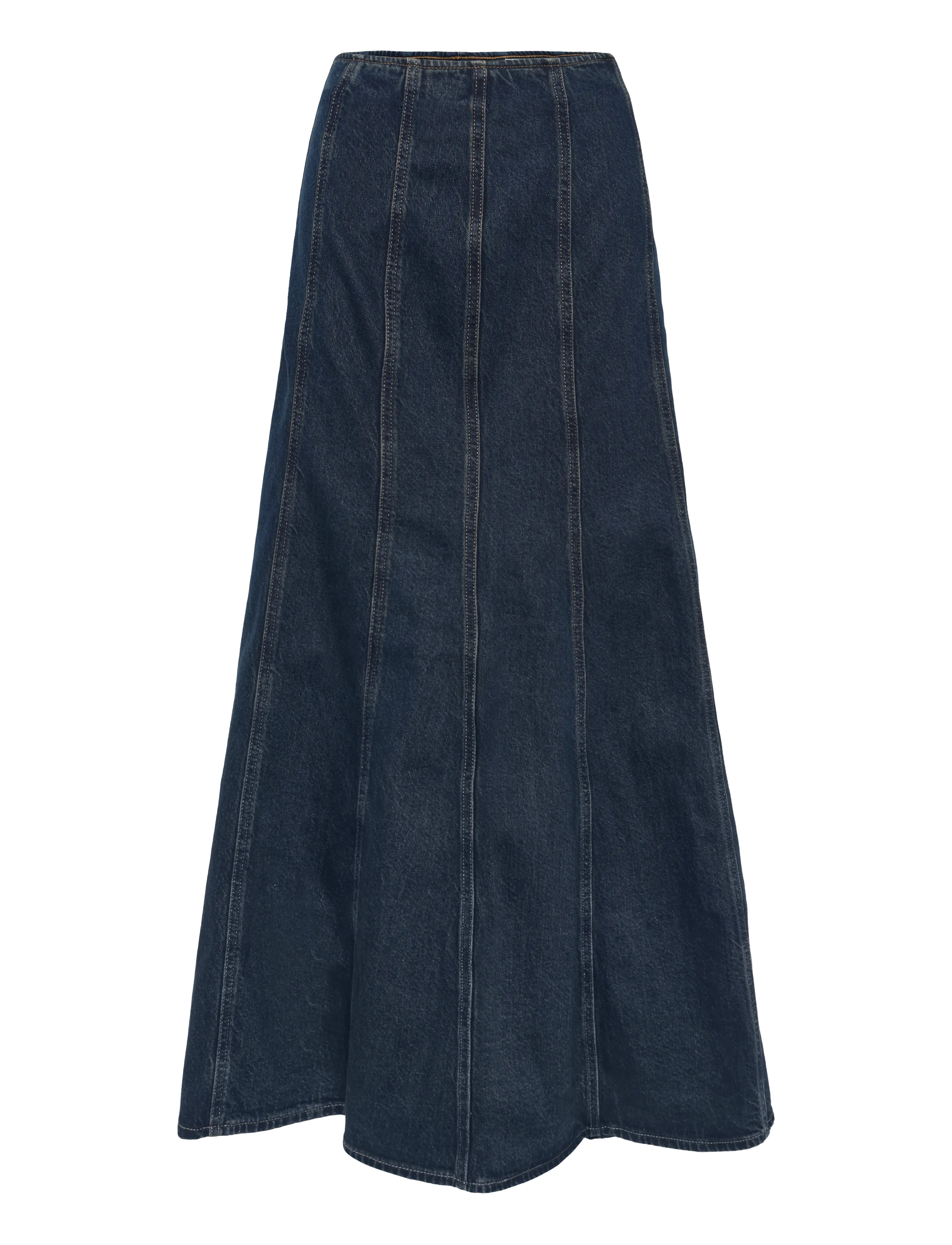 Levi's® SEAMED FLARE SKIRT HIGH VIBRAT - Nederdele - MED INDIGO - FLAT FINISH / navy