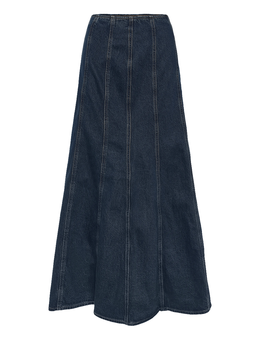 Levi's® - SEAMED FLARE SKIRT HIGH VIBRAT - jeansröcke - med indigo - flat finish - 1
