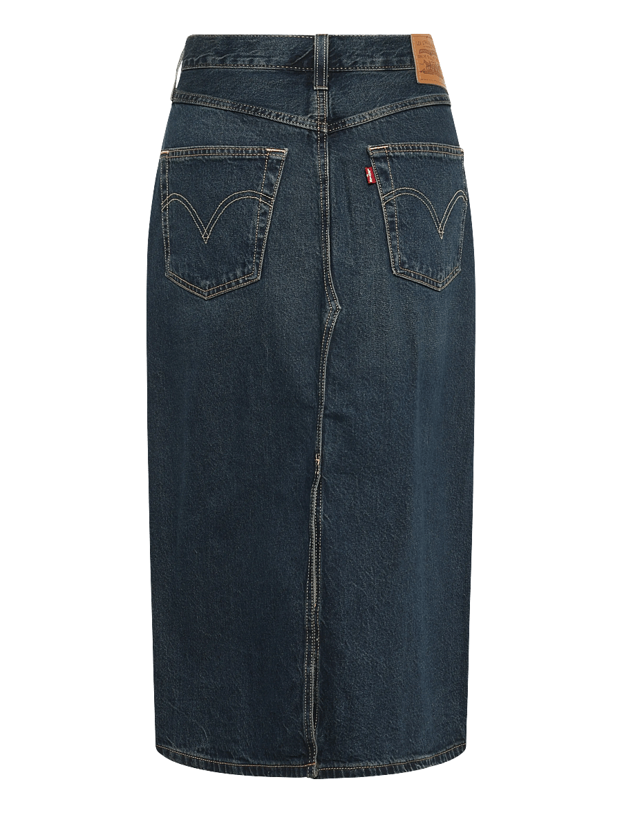 Levi's® - DECON SLIT MIDI SKIRT HIGH VIB - jeansröcke - dark indigo - worn in - 2