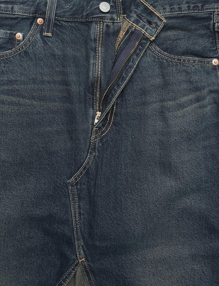 Levi's® - DECON SLIT MIDI SKIRT HIGH VIB - jeansröcke - dark indigo - worn in - 5