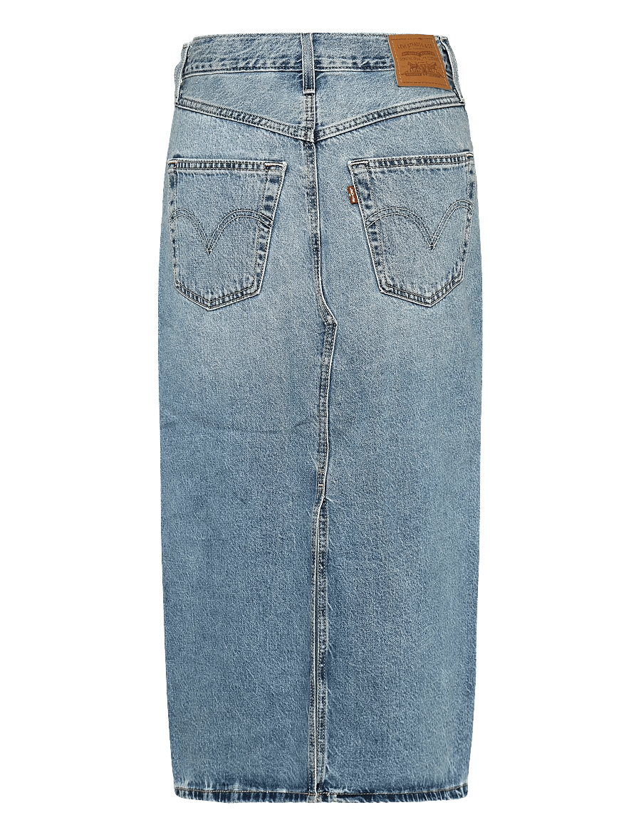 Levi's® - DECON SLIT MIDI SKIRT WELCOME - teksaseelikud - med indigo - worn in - 1