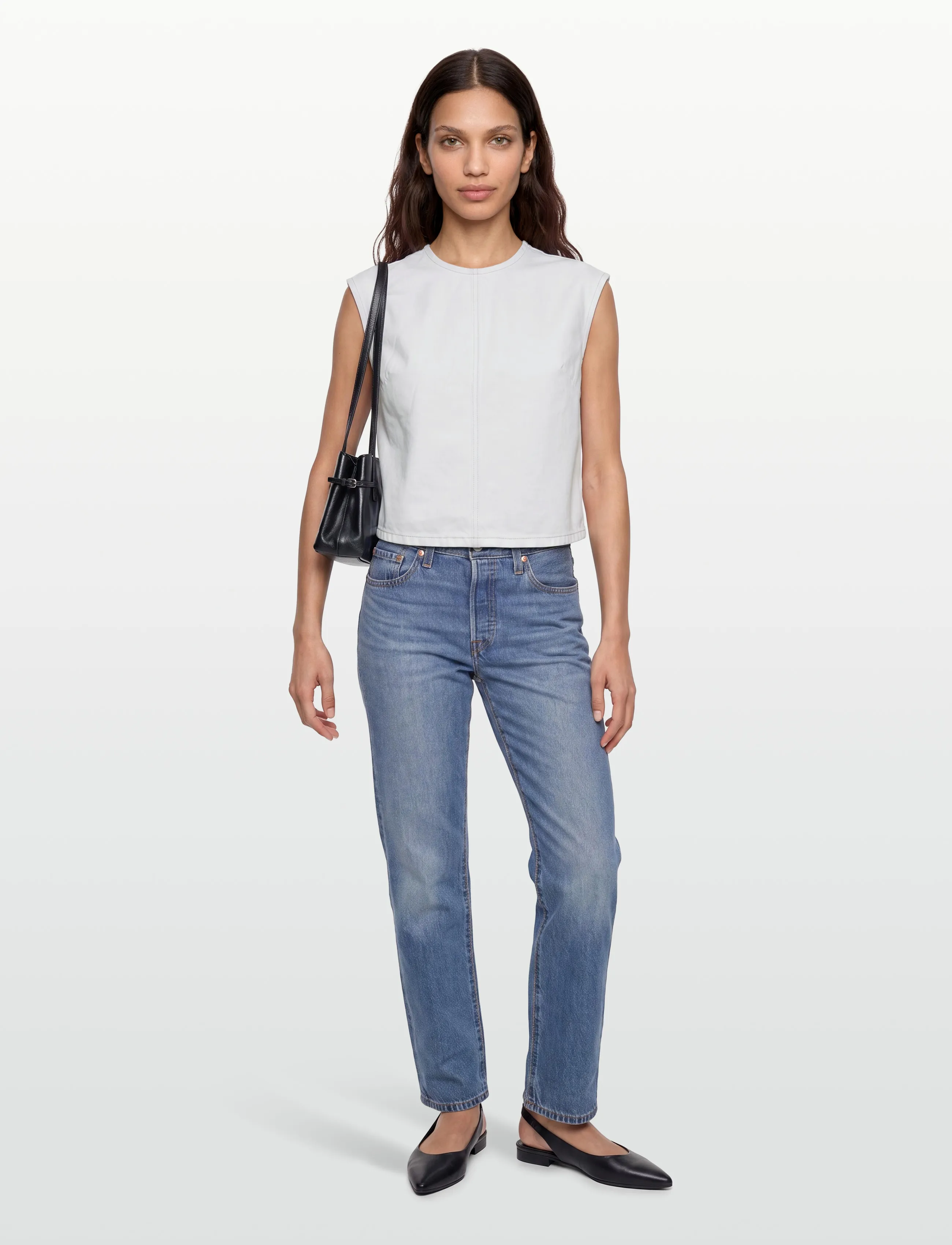 Levi's Denim Tee H226 Tooth Fairy, S, T-shirts & Oberteile, Weiß - Sleeveless, Frauen
