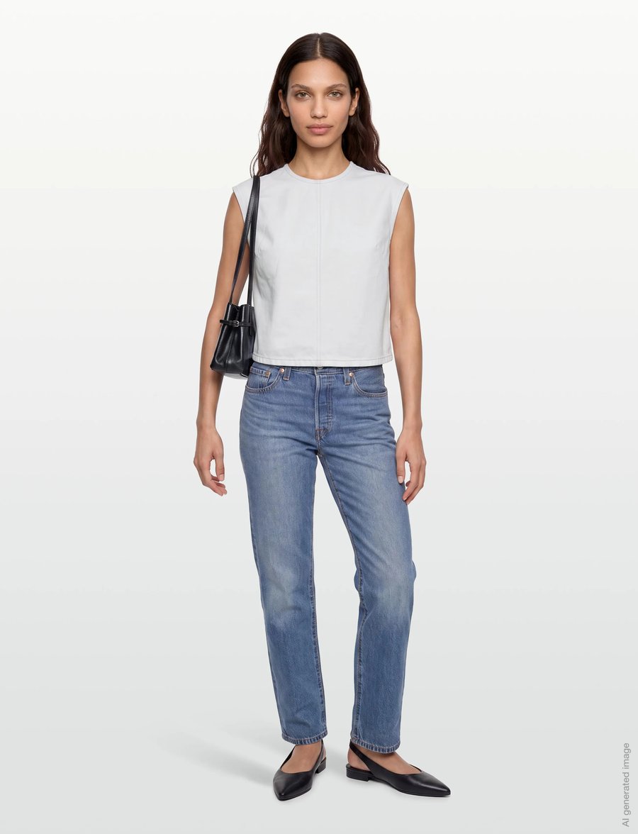 Levi's® - DENIM TEE H226 TOOTH FAIRY - Ärmellose tops - whites - 0