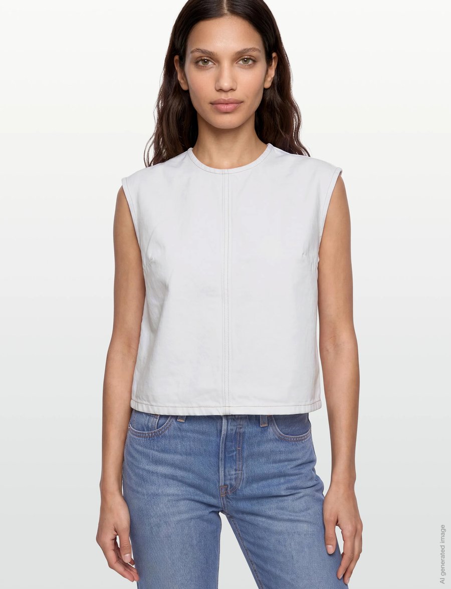 Levi's® - DENIM TEE H226 TOOTH FAIRY - Ärmellose tops - whites - 3