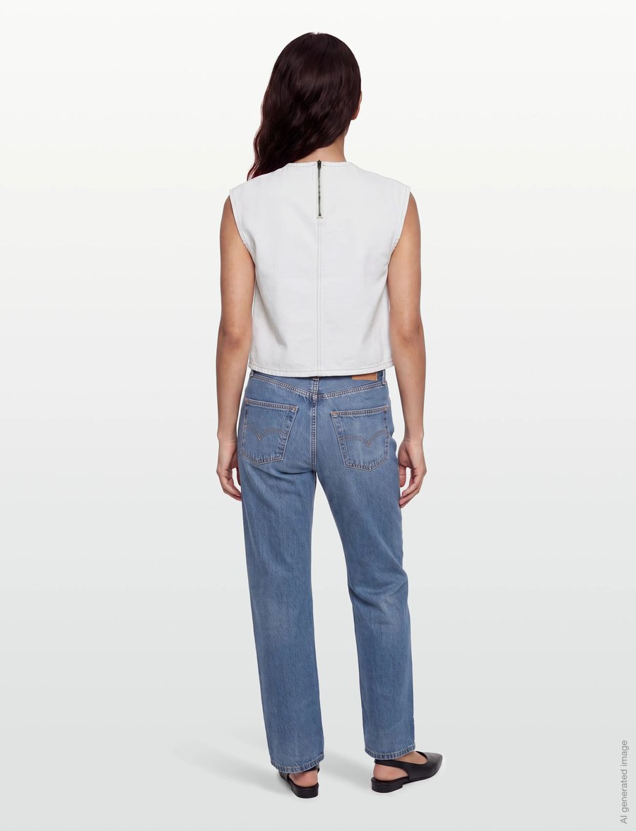 Levi's® - DENIM TEE H226 TOOTH FAIRY - Ärmellose tops - whites - 4