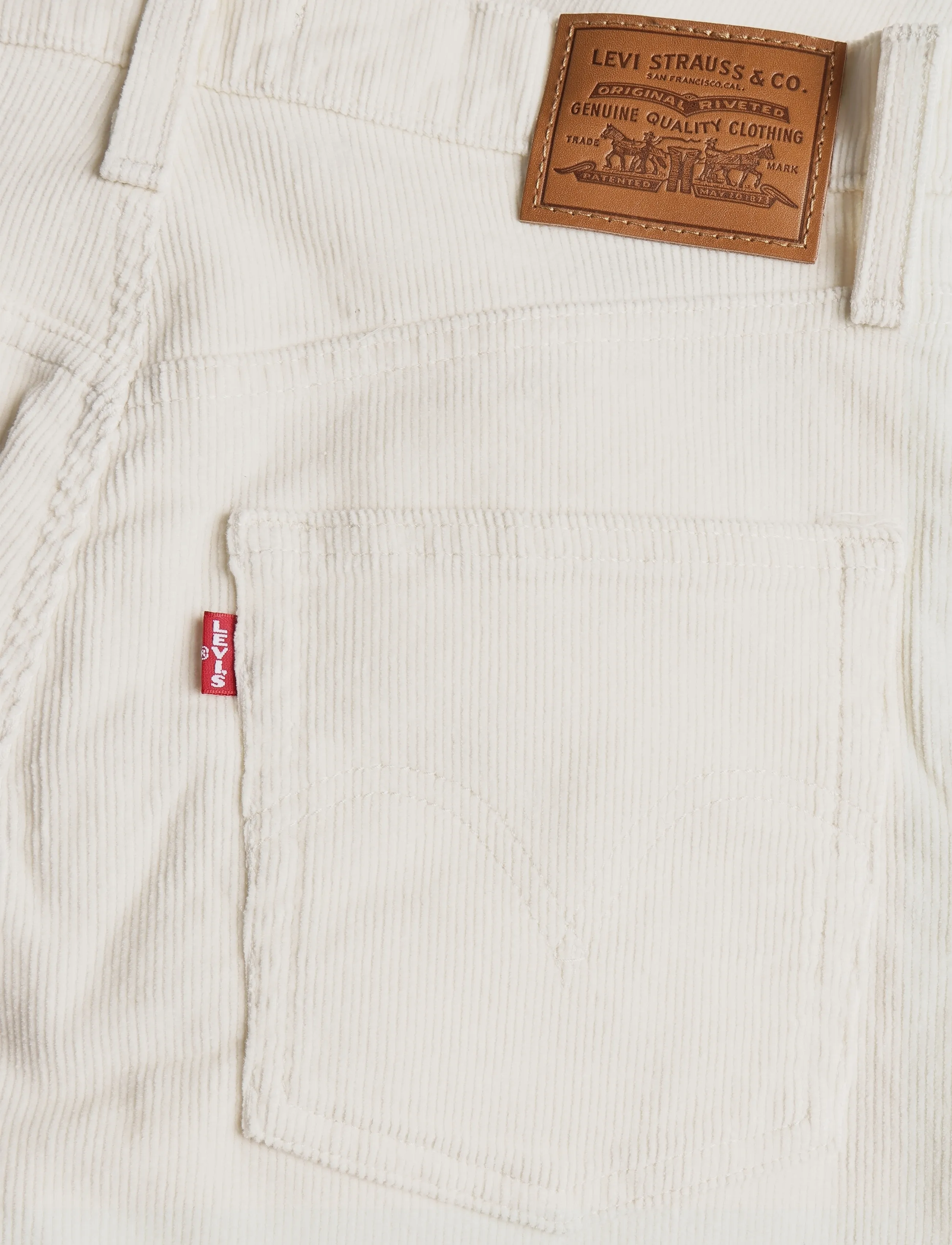 Levi's® - RIBCAGE FULL LENGTH ND ZIP EGR - manchesterbyxor - whites - 4