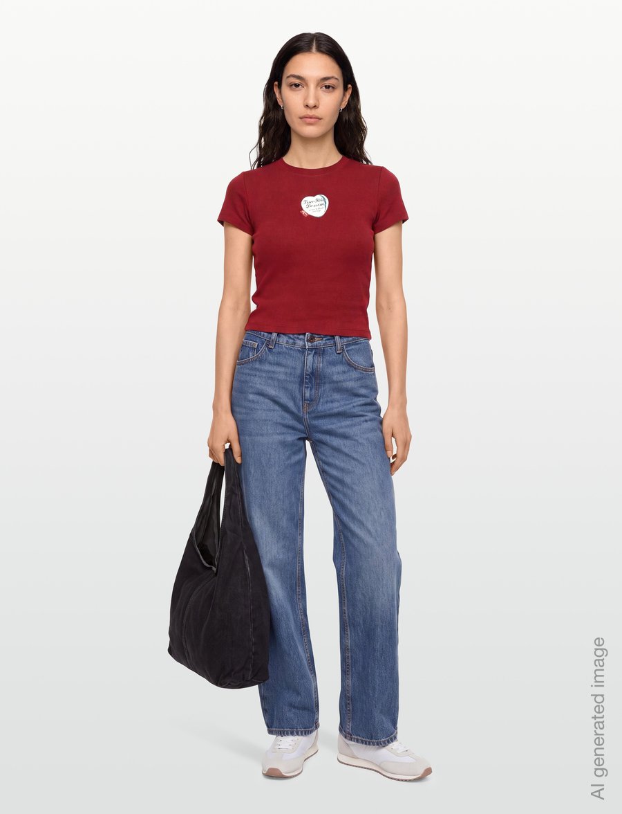 Levi's® - GR ESSENTIAL BABY TEE TRUE BLU - t-shirts - reds - 0