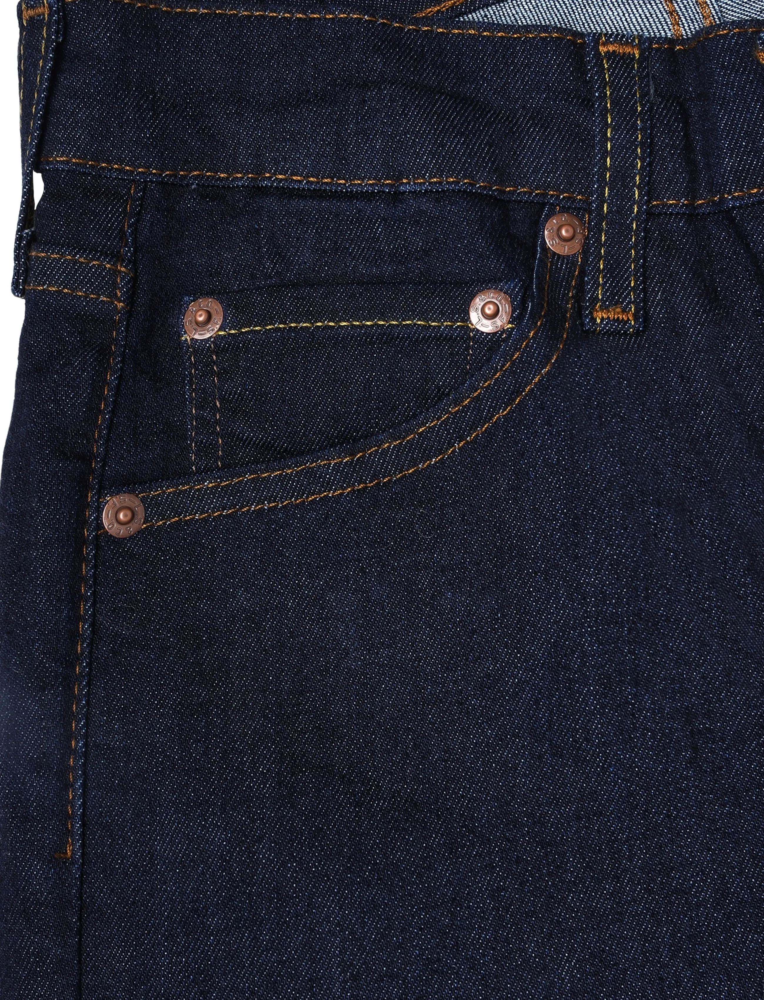 Levi's® - 722 HIGH RISE SLIM TRUE BLUE R - slim fit džinsi - dark indigo - flat finish - 2