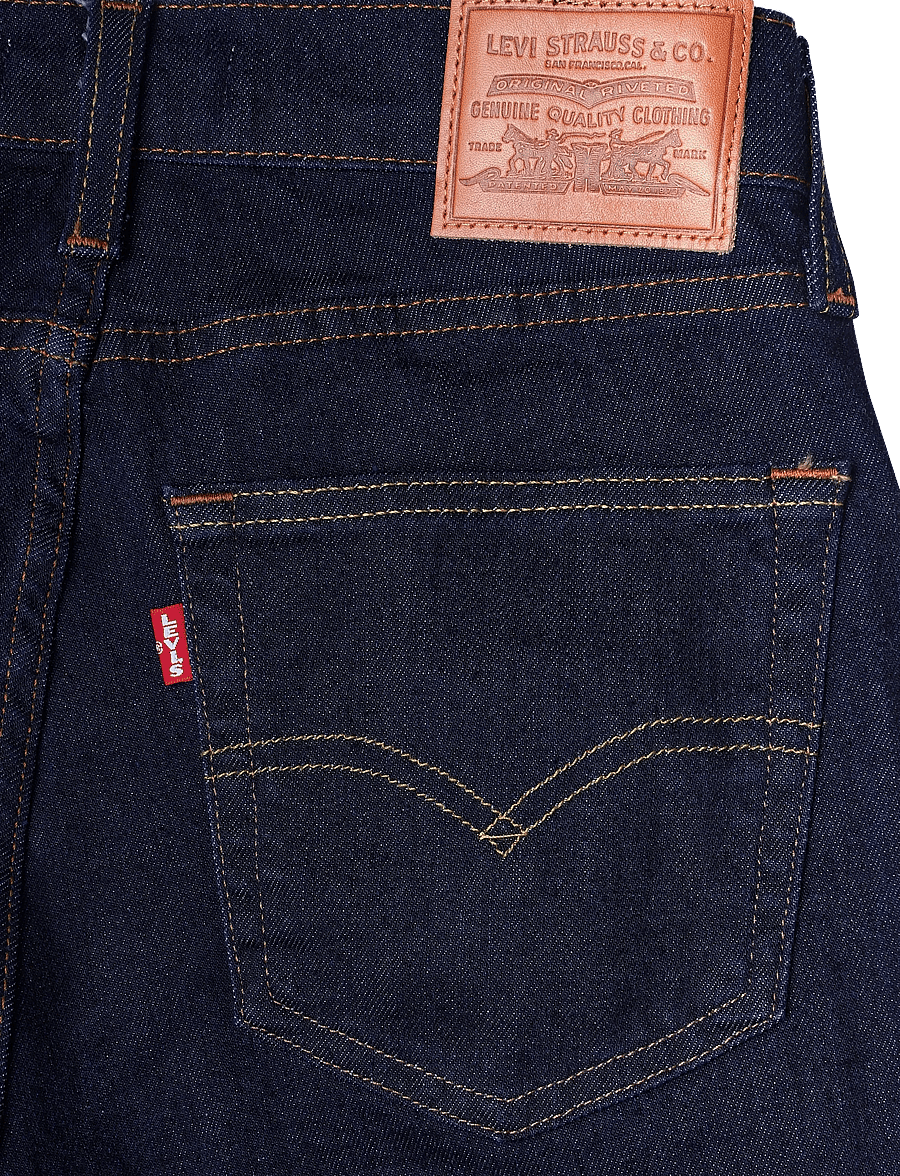 Levi's® - 722 HIGH RISE SLIM TRUE BLUE R - slim fit džinsi - dark indigo - flat finish - 4