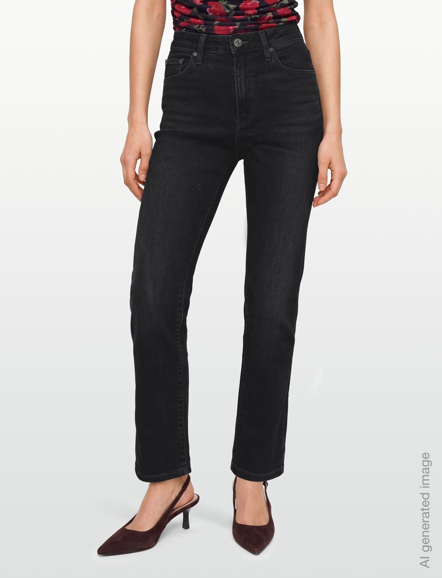 Levi's® - 722 HIGH RISE SLIM WORN MIDNIG - slim jeans - blacks - 3