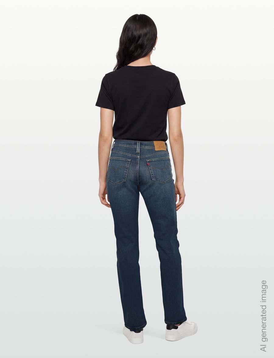 Levi's® - 722 HIGH RISE SLIM TOTAL GRAIL - slim-fit-jeans - greens - 4