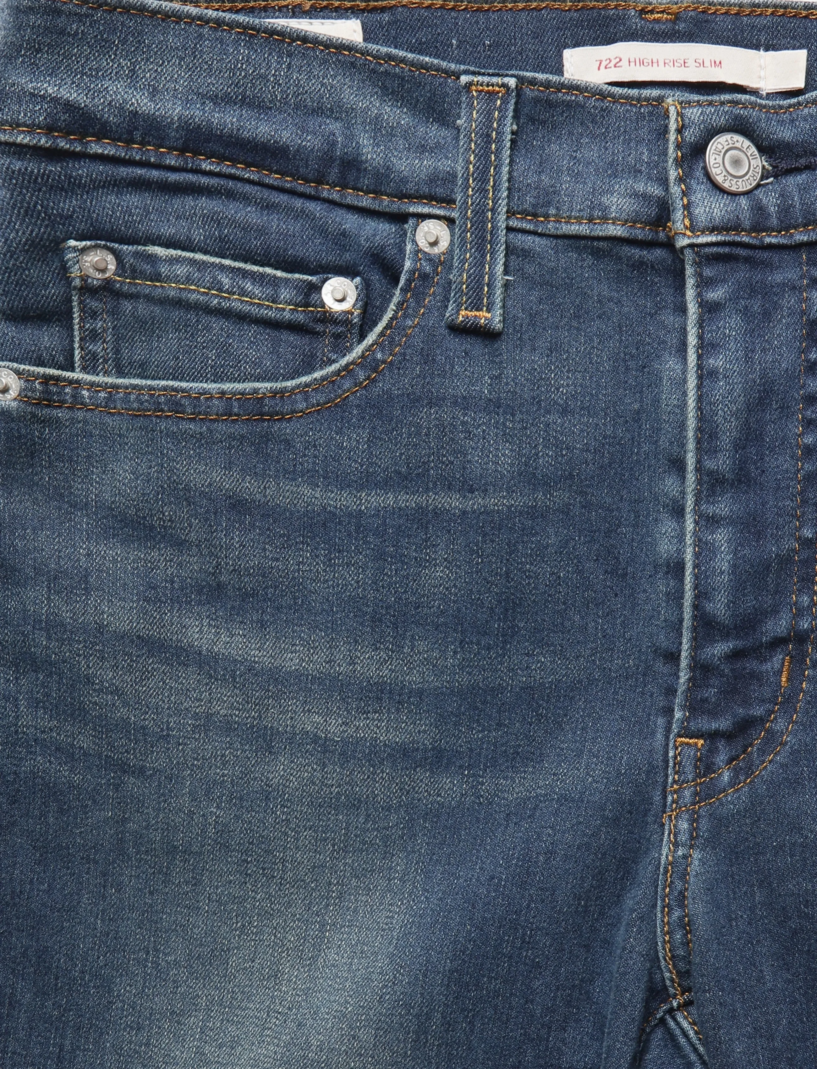 Levi's® - 722 HIGH RISE SLIM TOTAL GRAIL - slim-fit-jeans - greens - 5