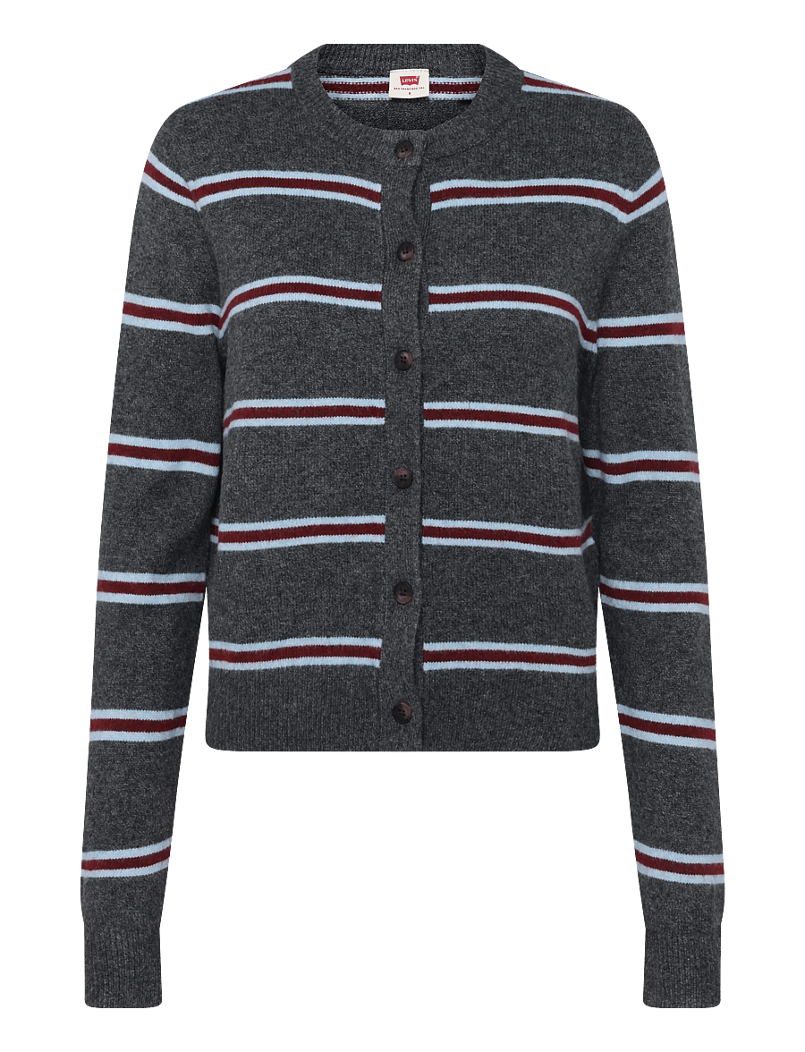 Levi's® - CLAIRE LS CARDIGAN DEVIN STRIP - kardiganid - greys - 1