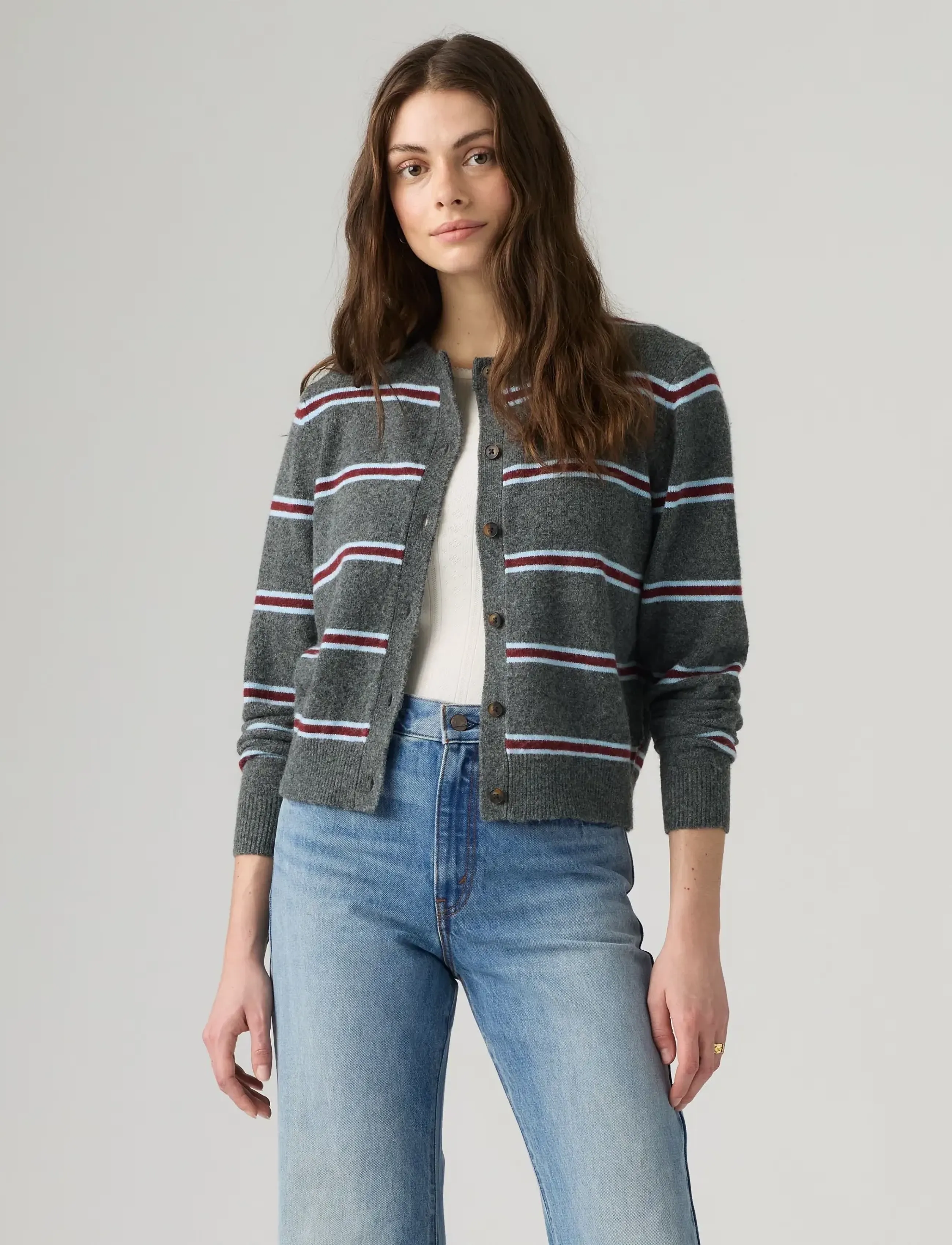 LEVIS ® Claire Ls Cardigan Devin Strip dam – bild 2