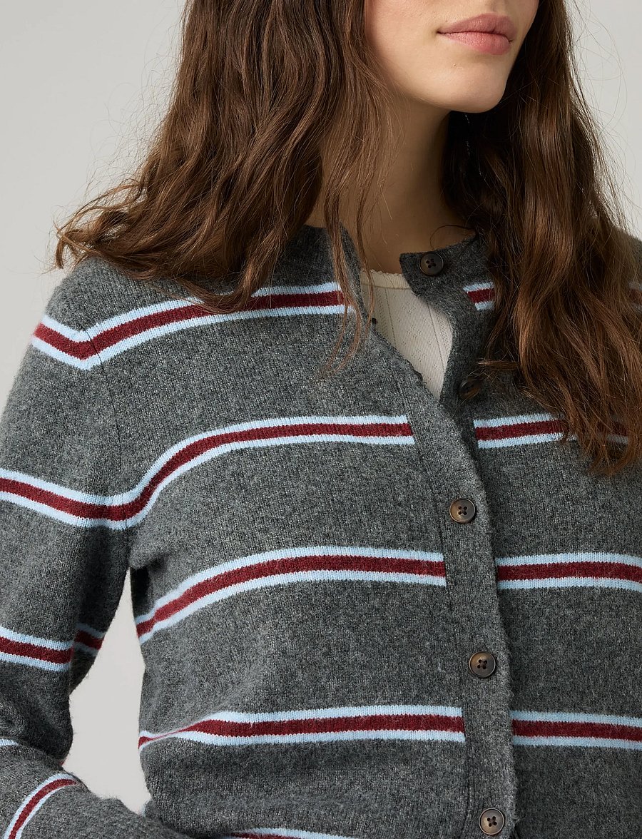 Levi's® - CLAIRE LS CARDIGAN DEVIN STRIP - kardiganid - greys - 5