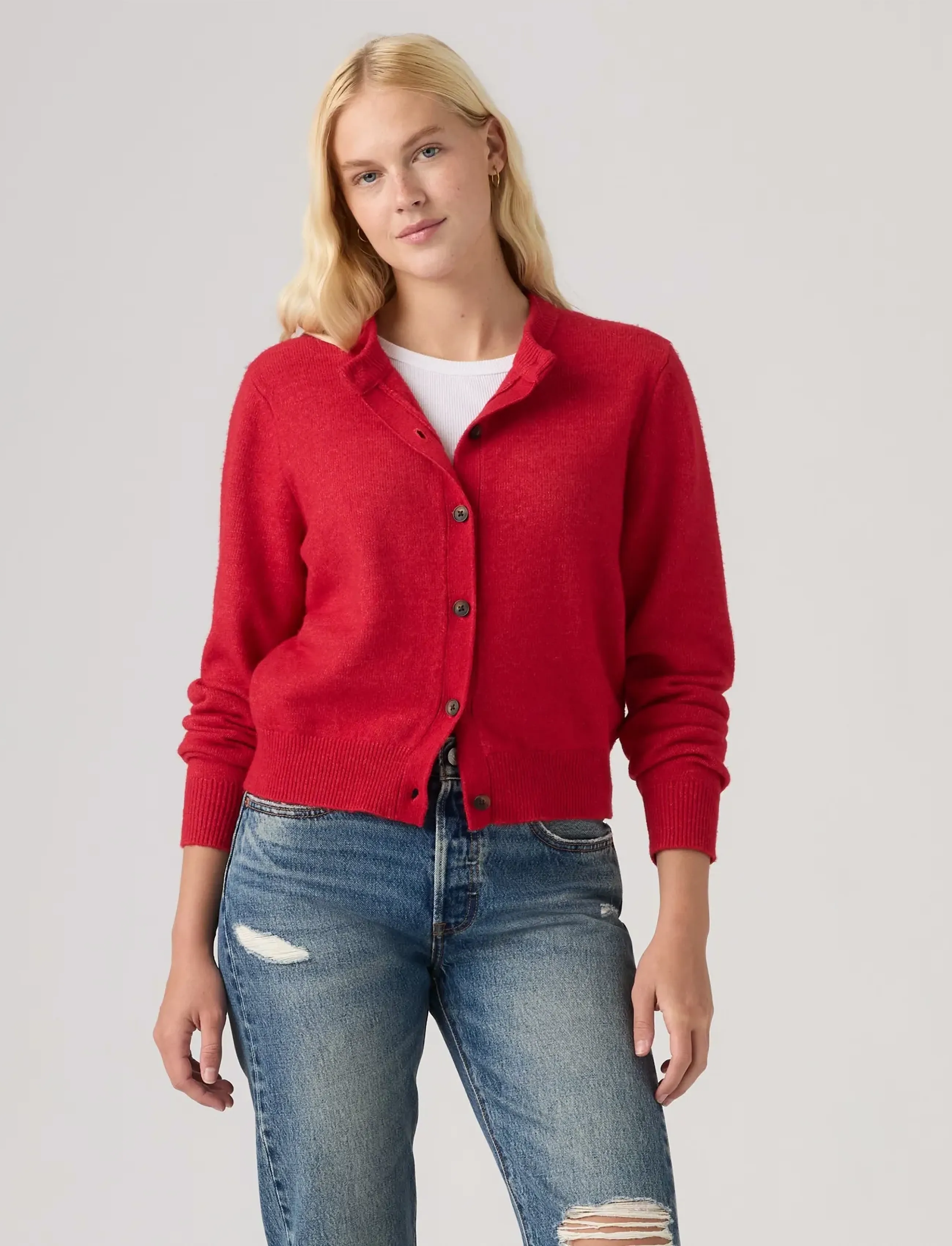 Levi's® - CLAIRE CARDIGAN TRUE RED - reds - 3