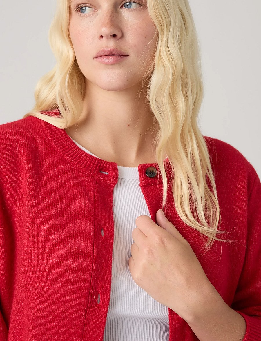 Levi's® - CLAIRE CARDIGAN TRUE RED - reds - 5