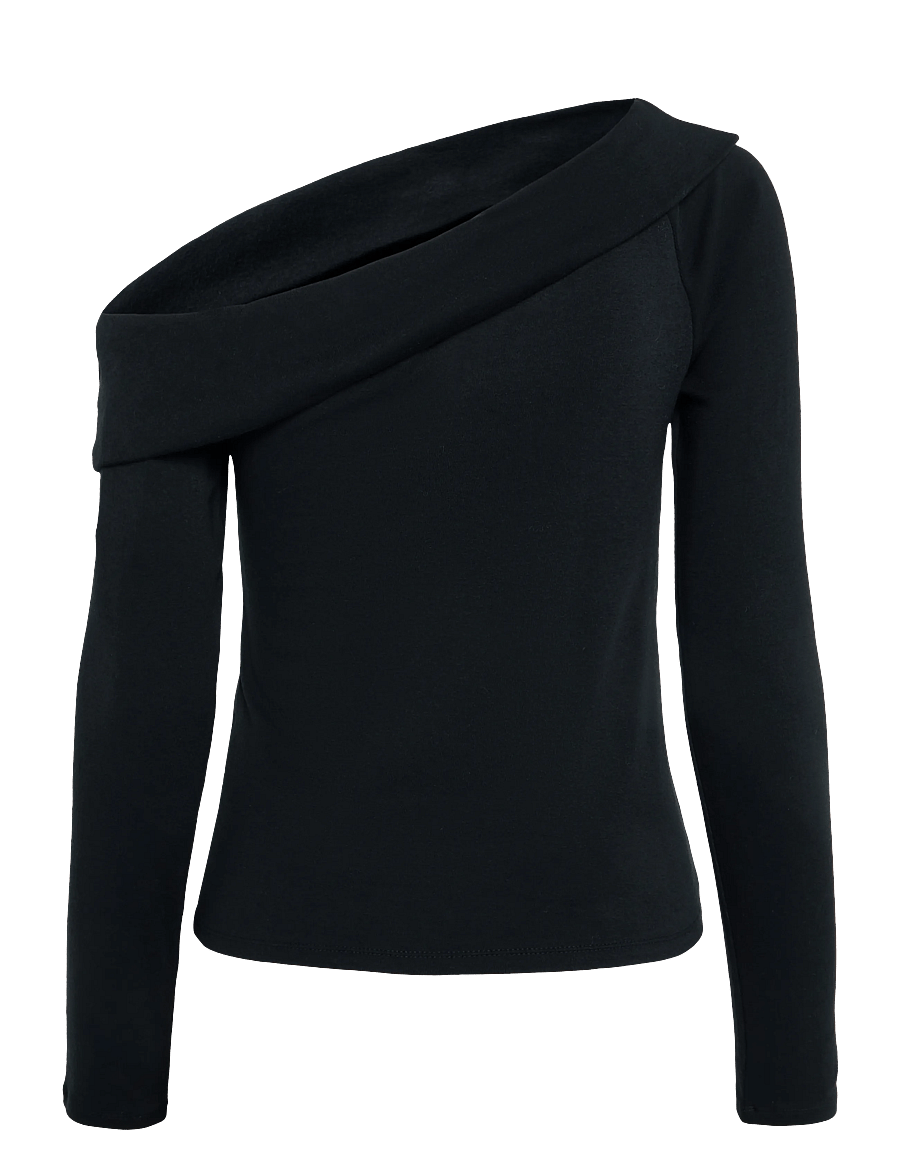 Levi's® - CLARA RIB OFF SHOULDER LS ANTH - striktrøjer - blacks - 2