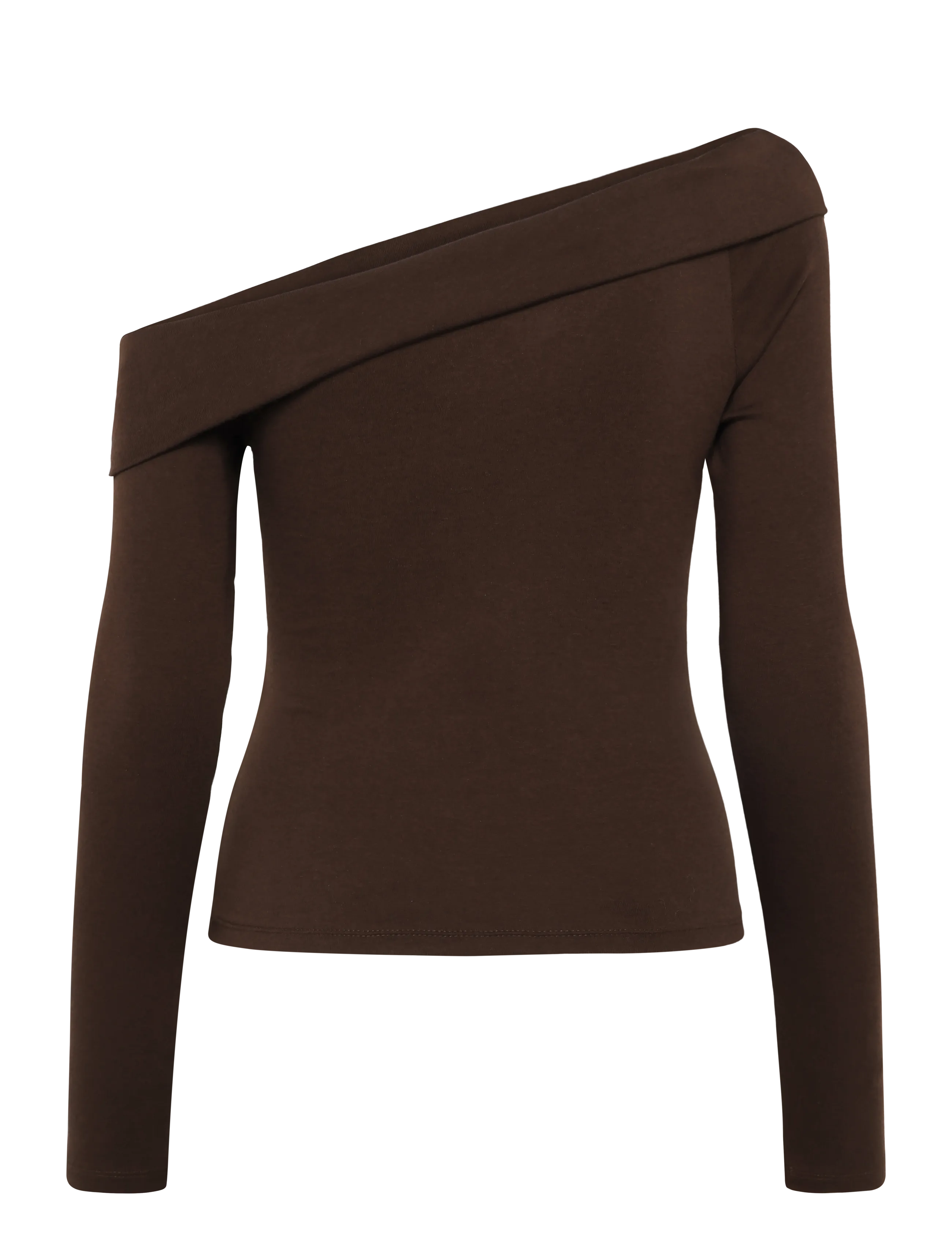 Levi's® - CLARA RIB OFF SHOULDER LS JAVA - långärmade toppar - browns - 2