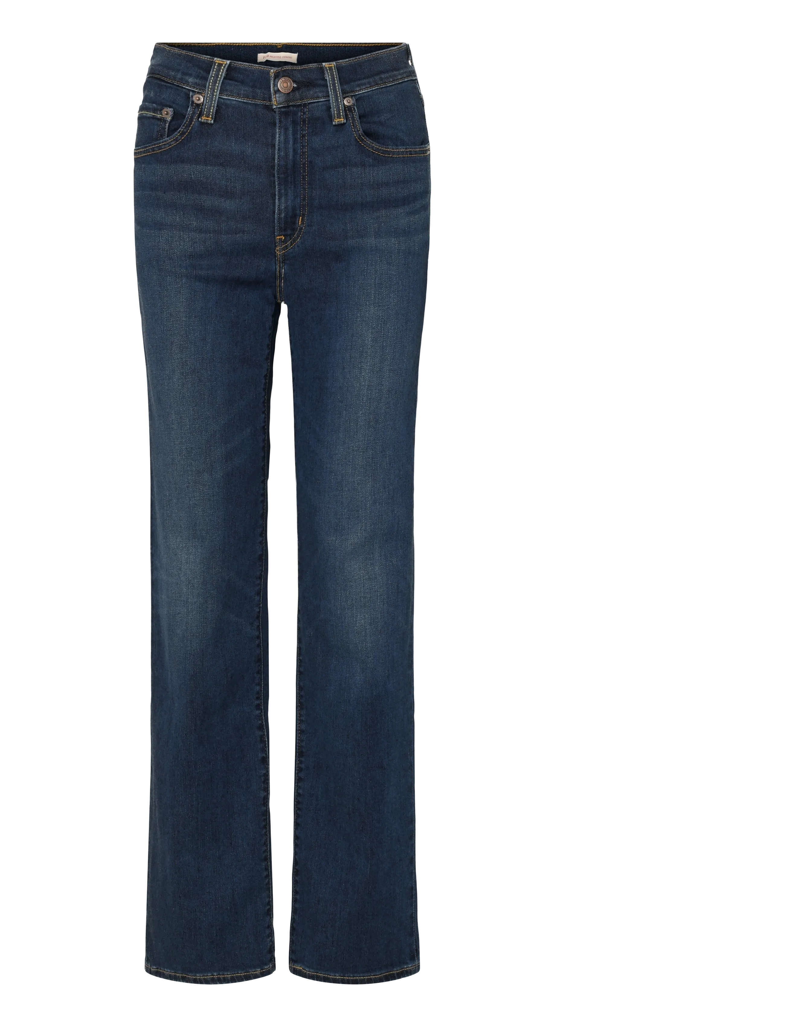 Levi's® 723 HIGH RISE STRAIGHT TRUE BL - Sirged teksad - DARK INDIGO - WORN IN / navy