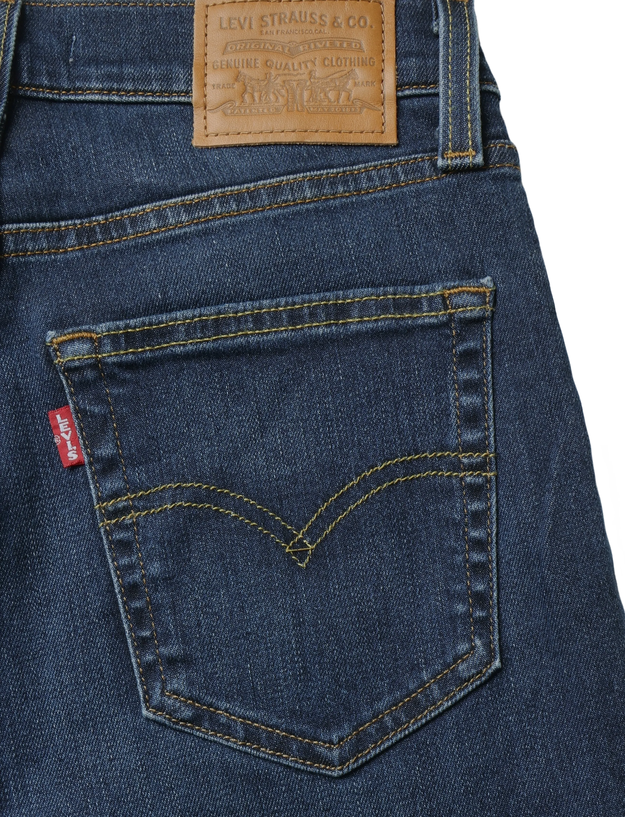 Levi's® - 723 HIGH RISE STRAIGHT TRUE BL - igapäevane stiil - dark indigo - worn in - 4