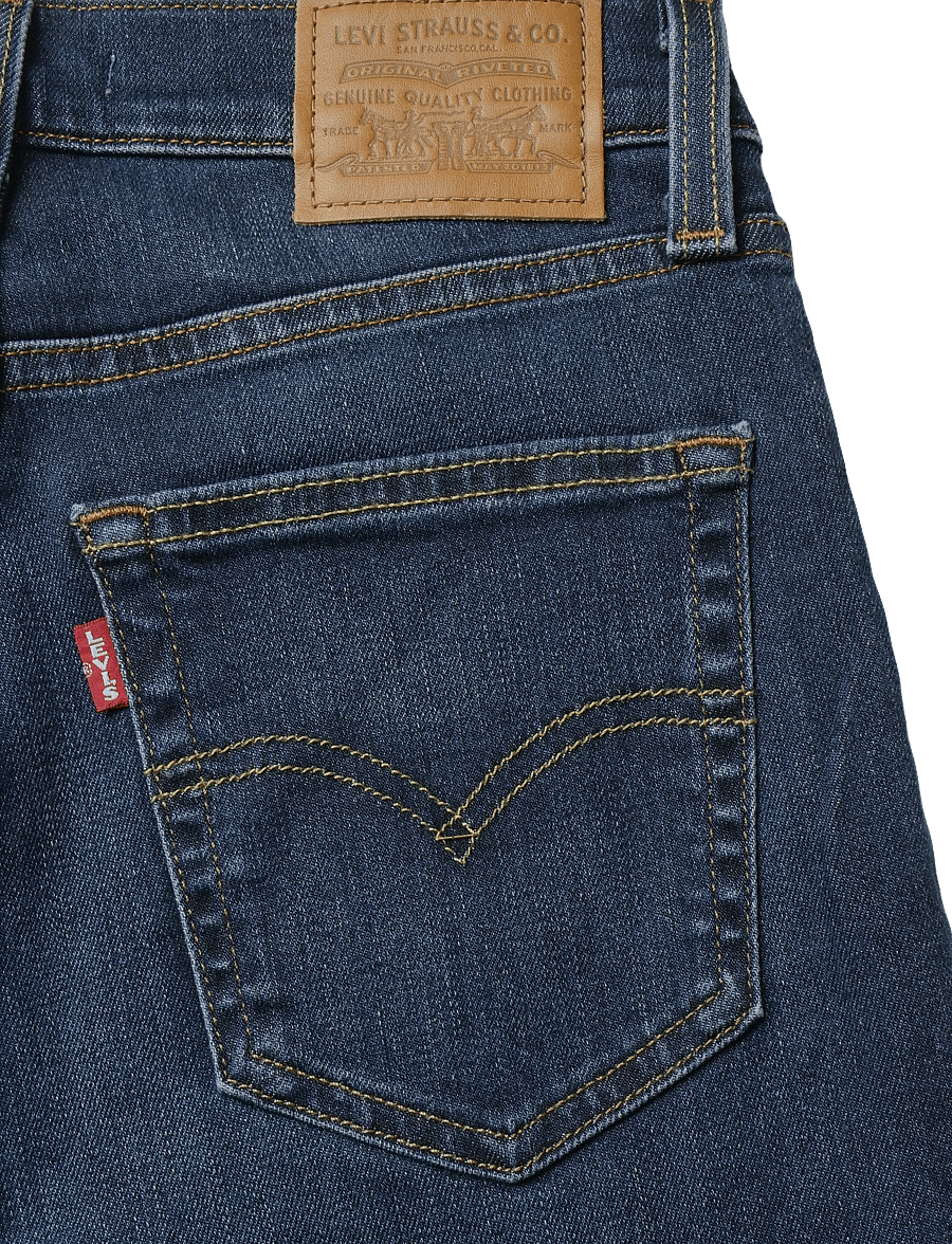 Levi's® - 723 HIGH RISE STRAIGHT TRUE BL - igapäevane stiil - dark indigo - worn in - 4