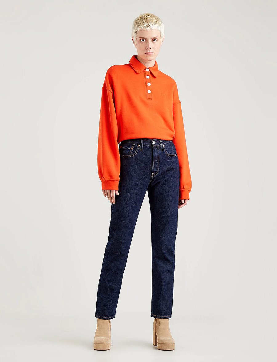 Levi's® - 501 JEANS FOR WOMEN DEEP BREAT - straight jeans - dark indigo - flat finish - 0